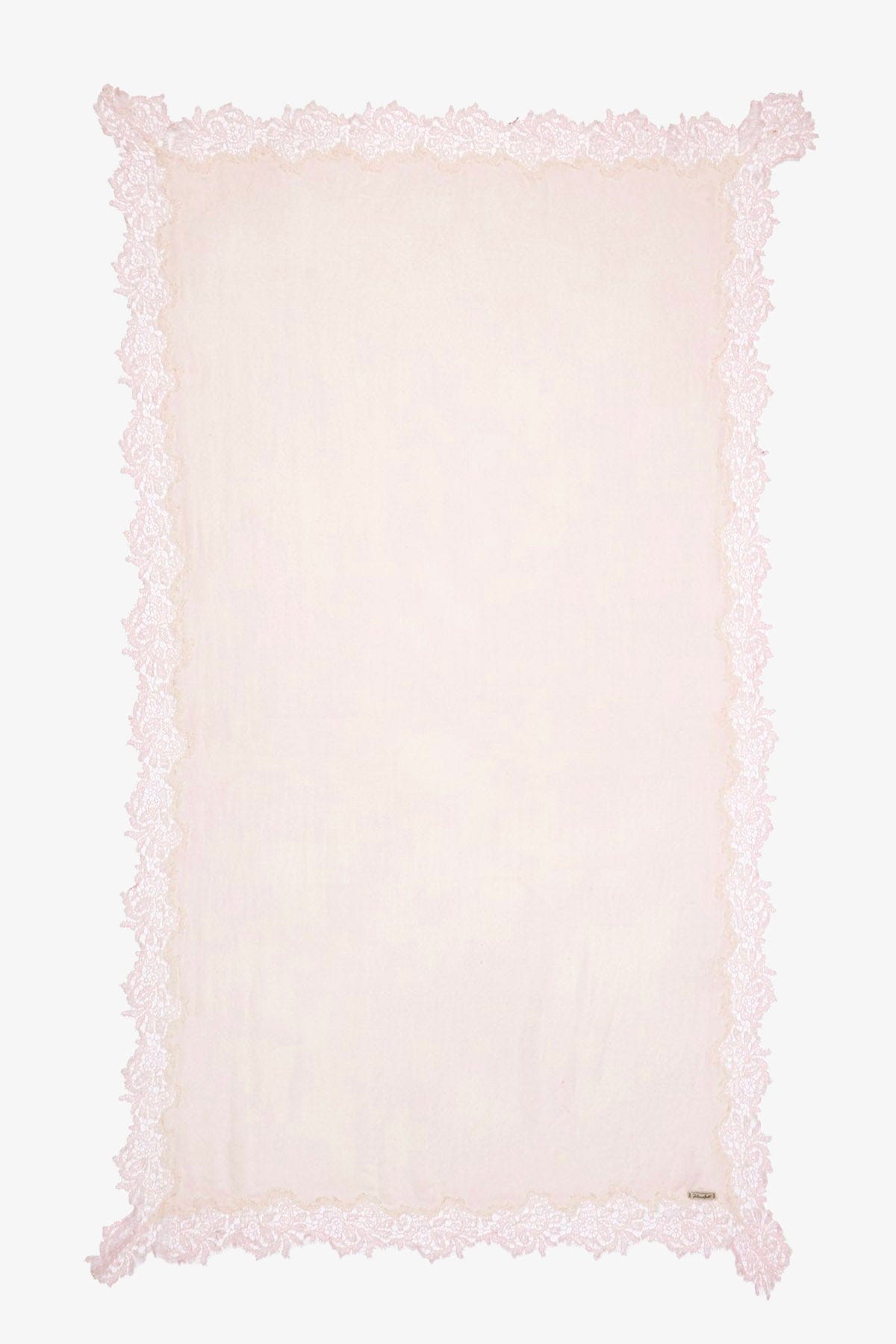 FALIERO SARTI FOULARD-SCIARPA-NASTRO  ROSA / UNICA Foulard rosa con bordi in pizzo Naomi Faliero Sarti