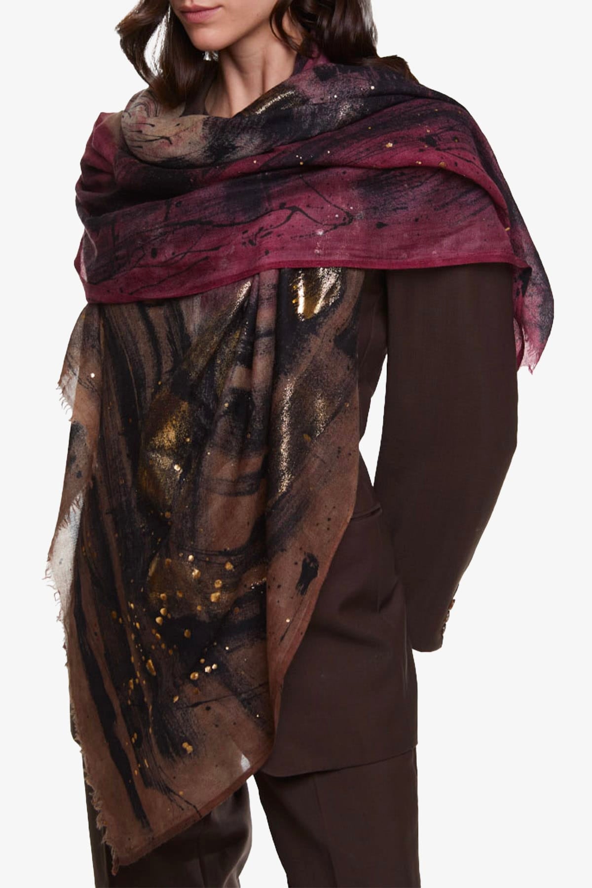 FALIERO SARTI FOULARD-SCIARPA-NASTRO  BORDEAUX / UNICA Sciarpa in cashmere Faliero Sarti Doroty