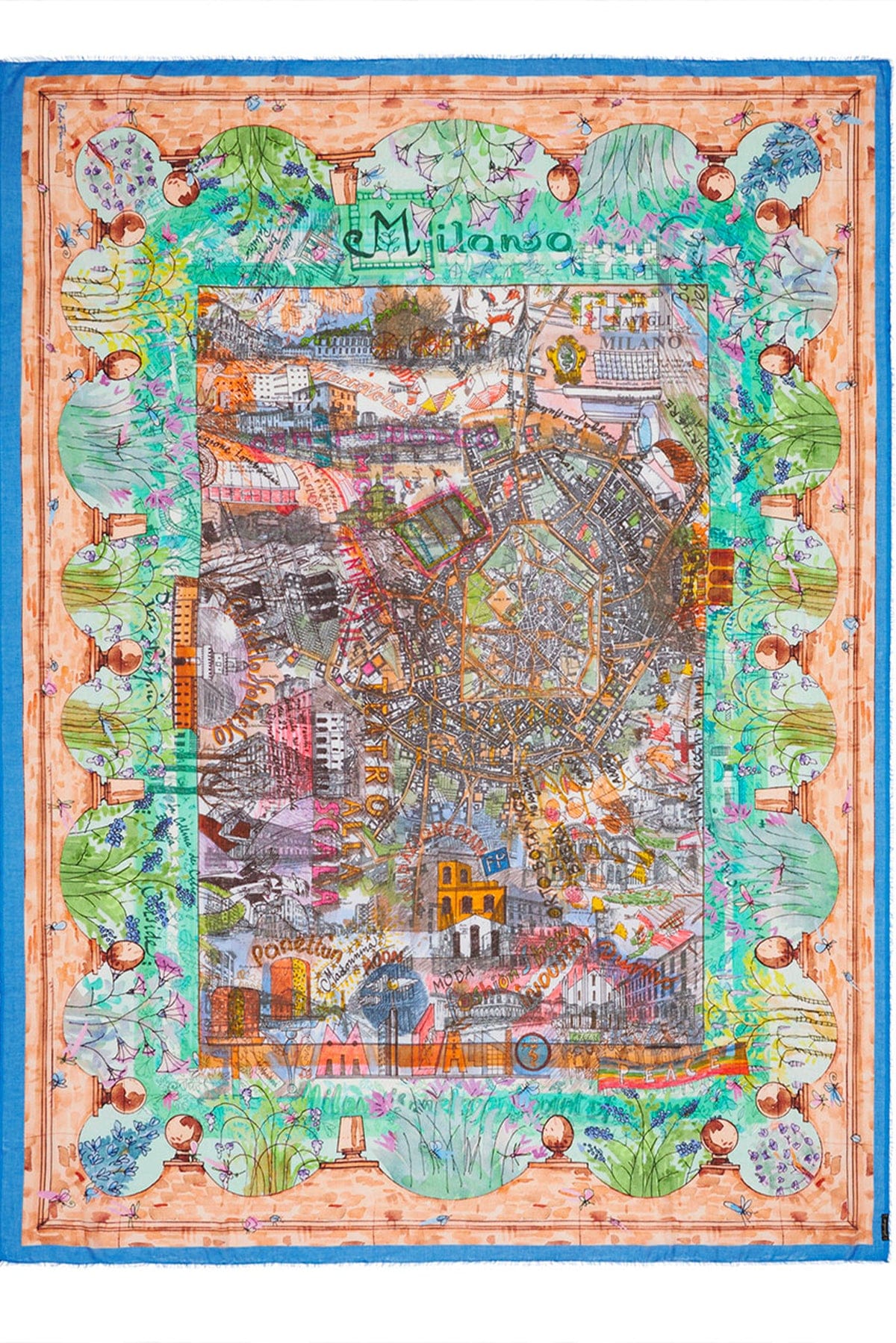 FALIERO SARTI FOULARD-SCIARPA-NASTRO  STAMPA / UNICA Foulard donna Faliero Sarti Milano