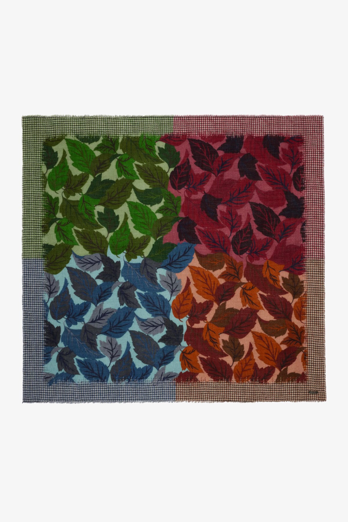 FALIERO SARTI FOULARD-SCIARPA-NASTRO  STAMPATA / UNICA Sciarpa quadrata in lana e cashmere Faliero Sarti Foliage