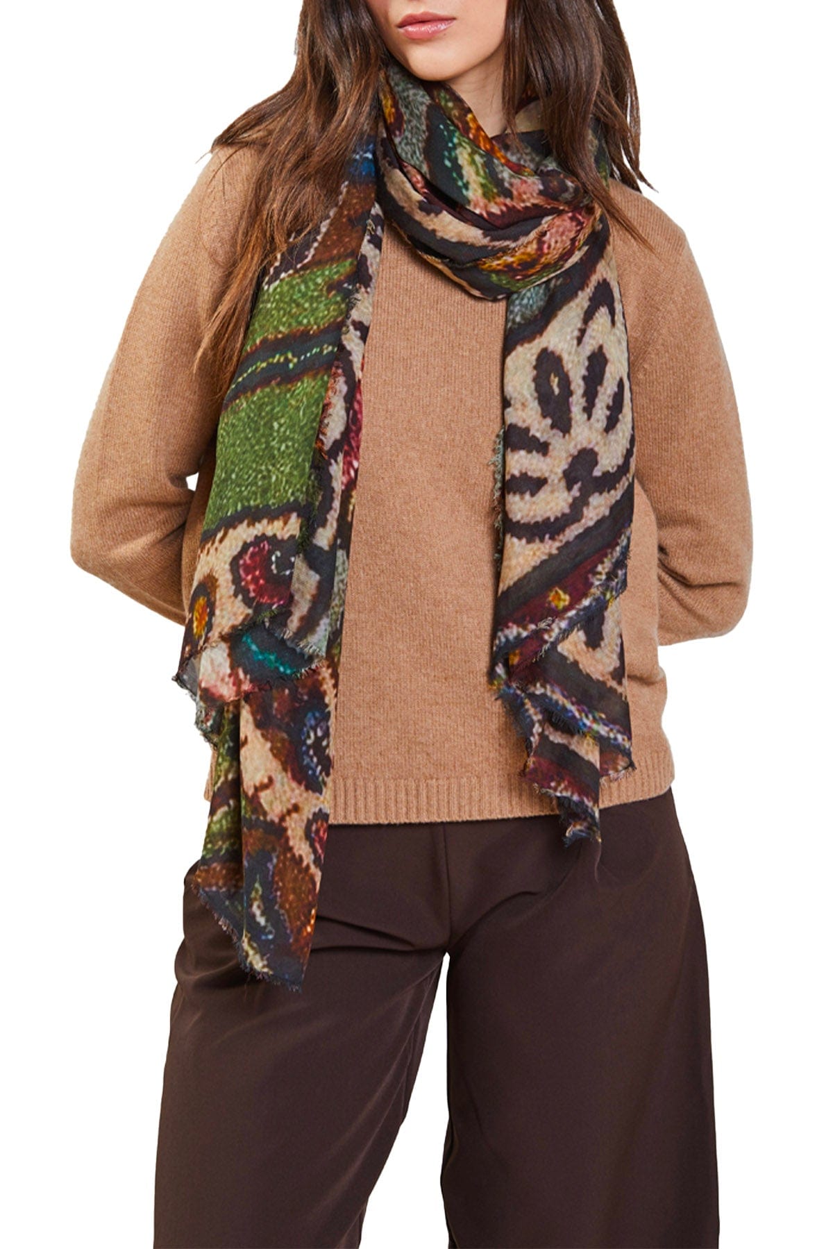 FALIERO SARTI PANTALONE CORTO  Foulard donna Faliero Sarti Moca