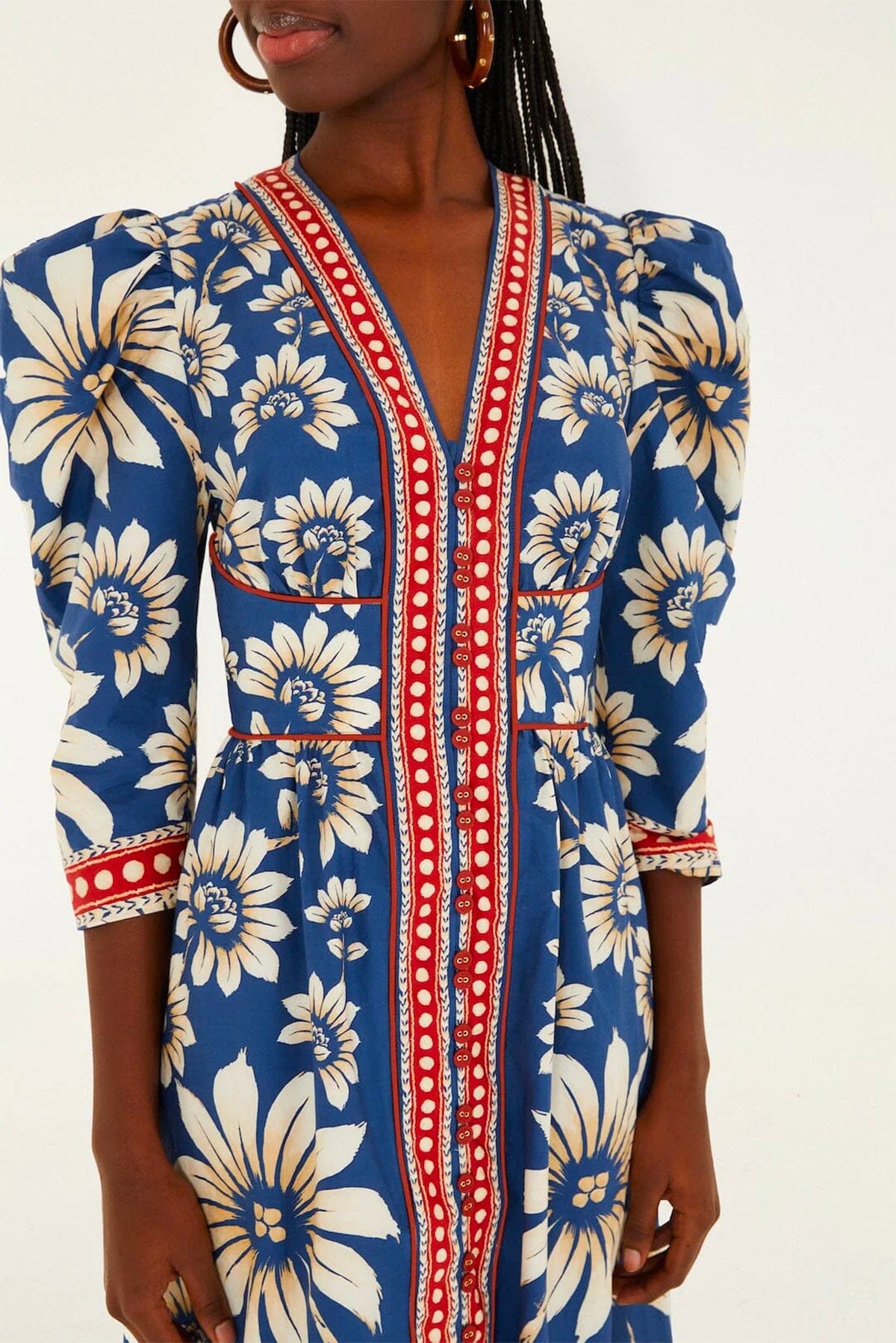 FARM RIO ABITO  Luna blue maxi dress Farm Rio