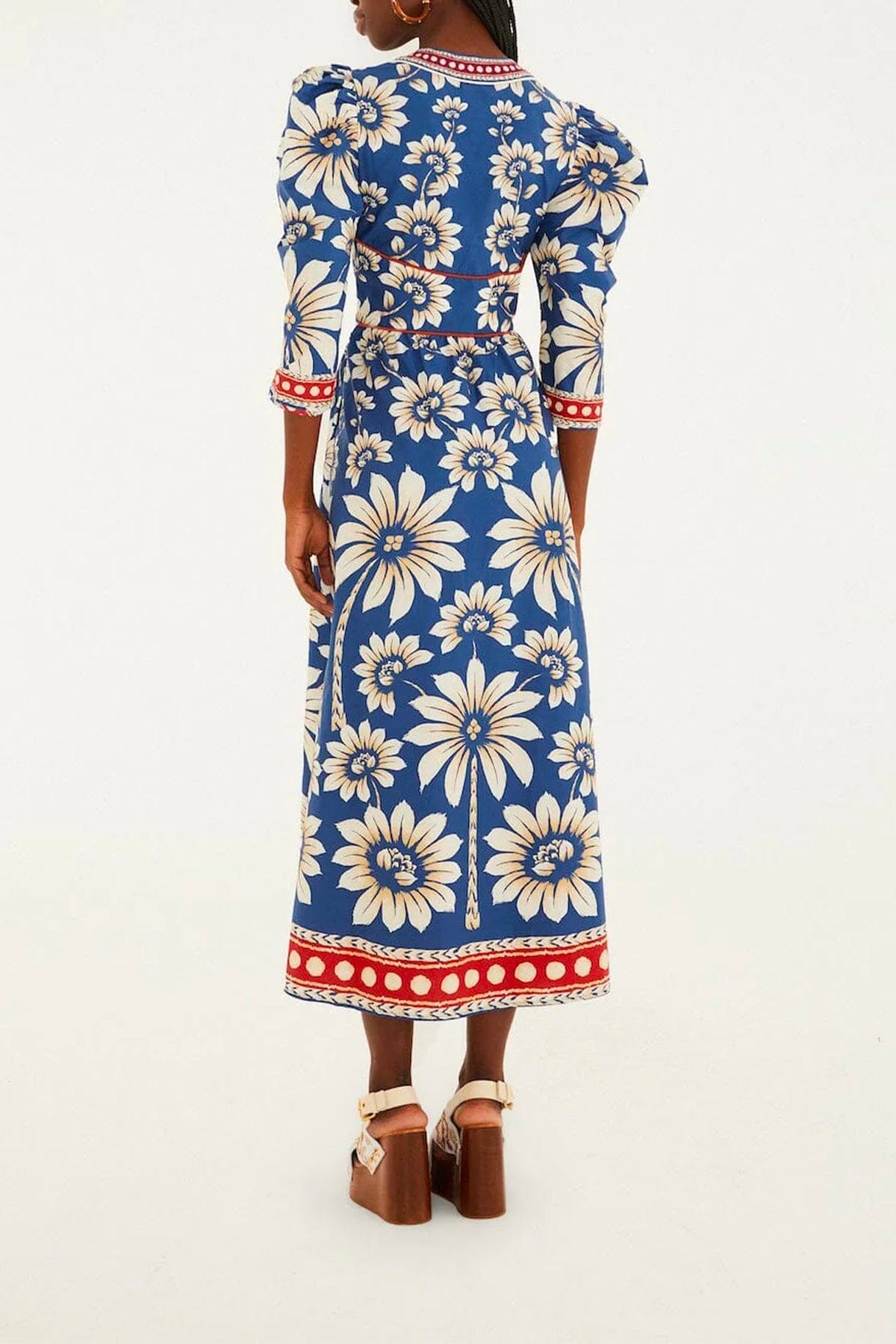 FARM RIO ABITO  Luna blue maxi dress Farm Rio