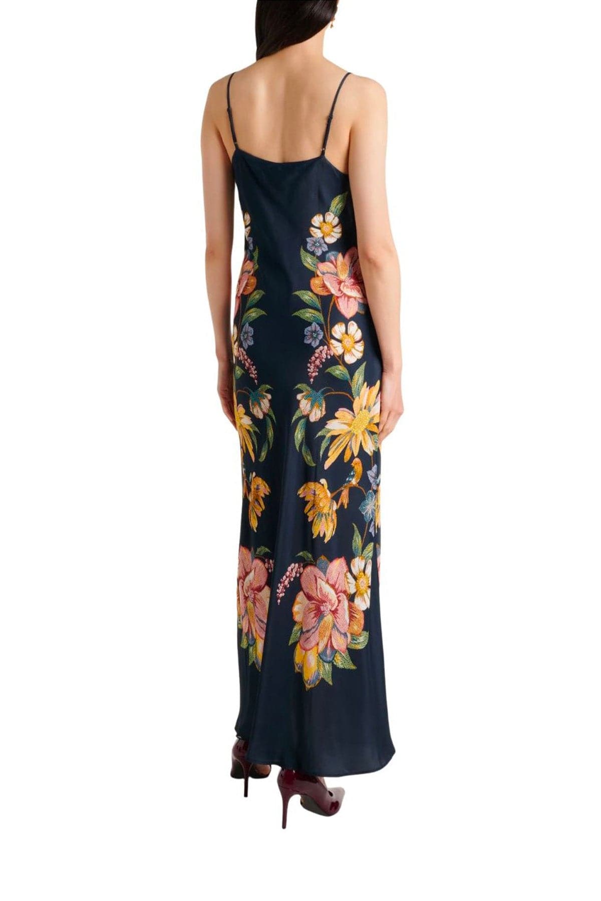 FARM RIO ABITO  DARK BLUE / XXS Maira floral dark blue maxi dress Farm Rio