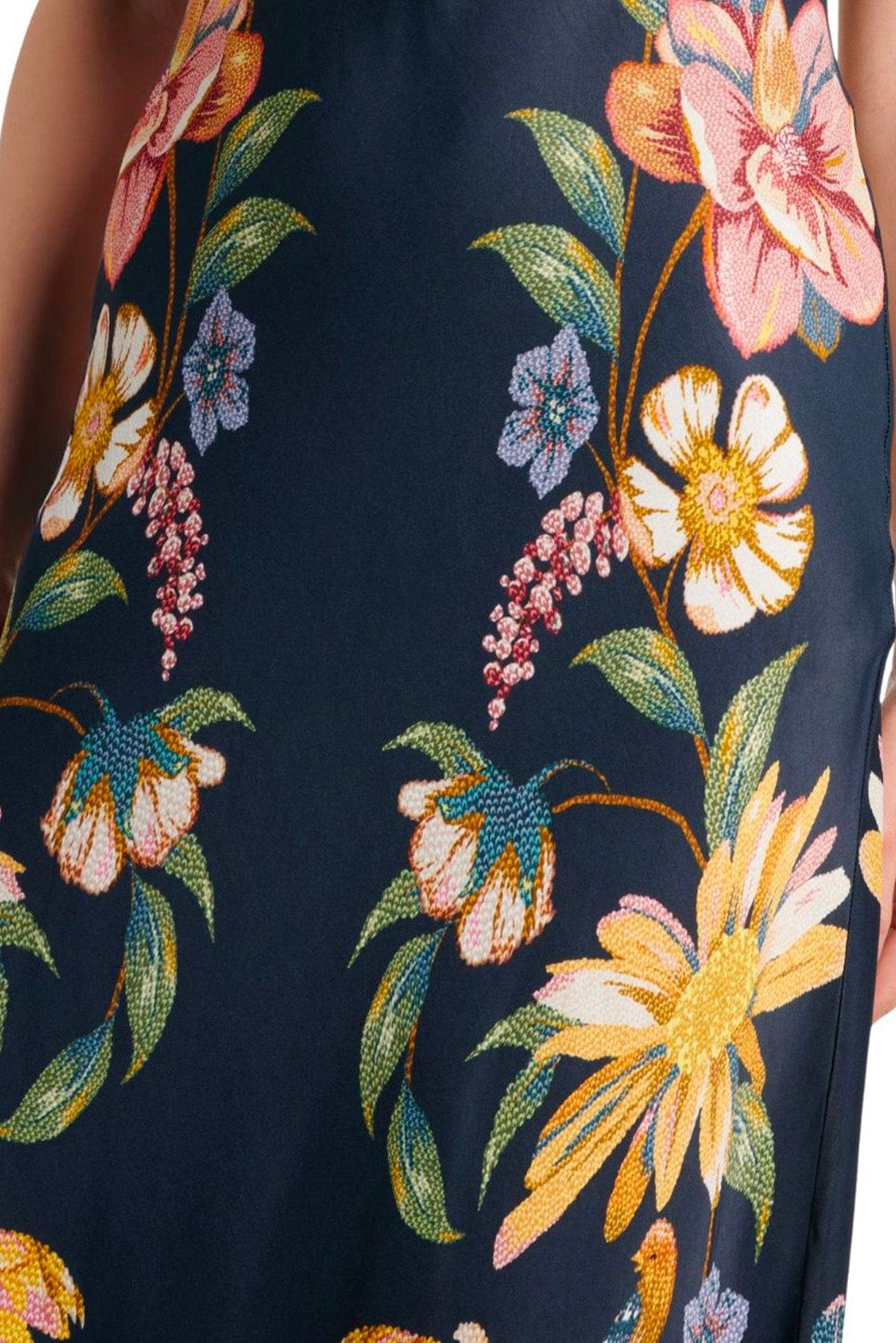 FARM RIO ABITO  Maira floral dark blue maxi dress Farm Rio