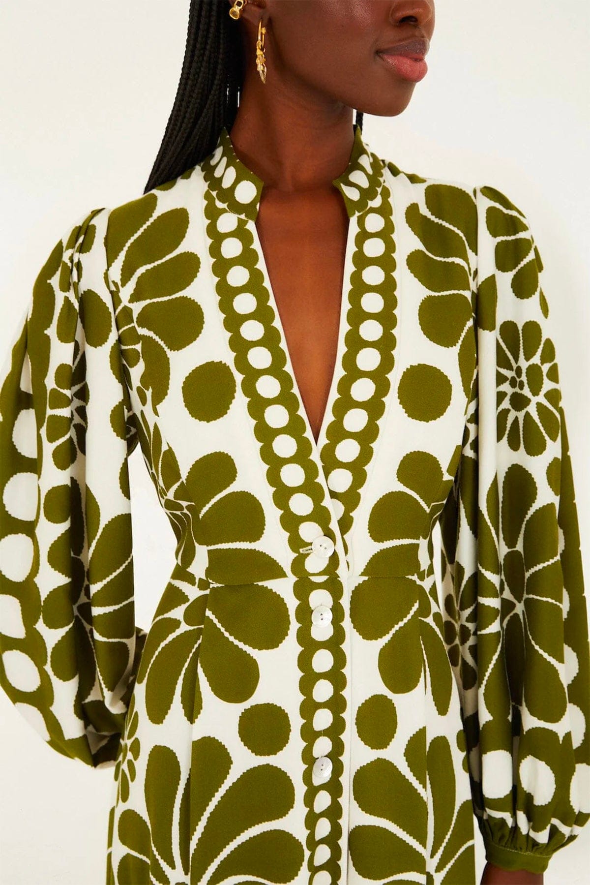 FARM RIO ABITO  Palermo green maxi dress Farm Rio