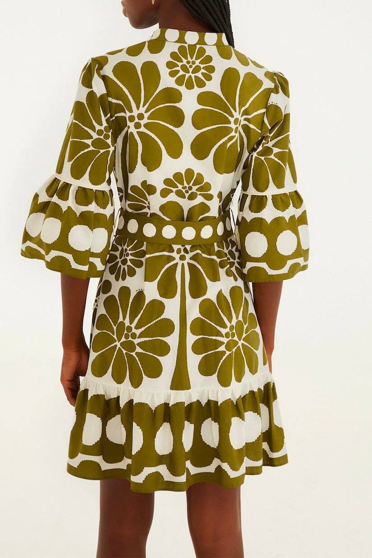 FARM RIO ABITO  Palermo green mini dress Farm Rio