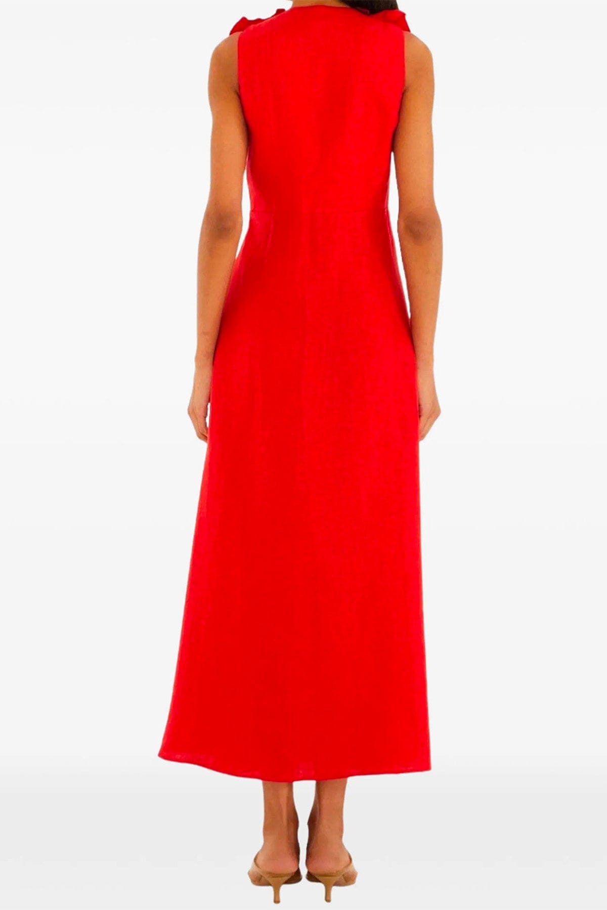 FARM RIO ABITO  Red sleeveless midi dress Farm Rio