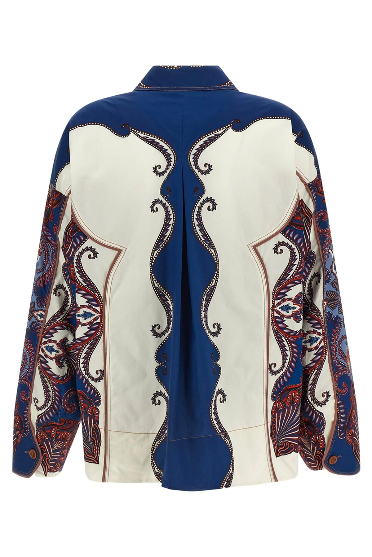 FARM RIO CAMICIA  Arabesque scarf sand long sleeve shirt Farm Rio
