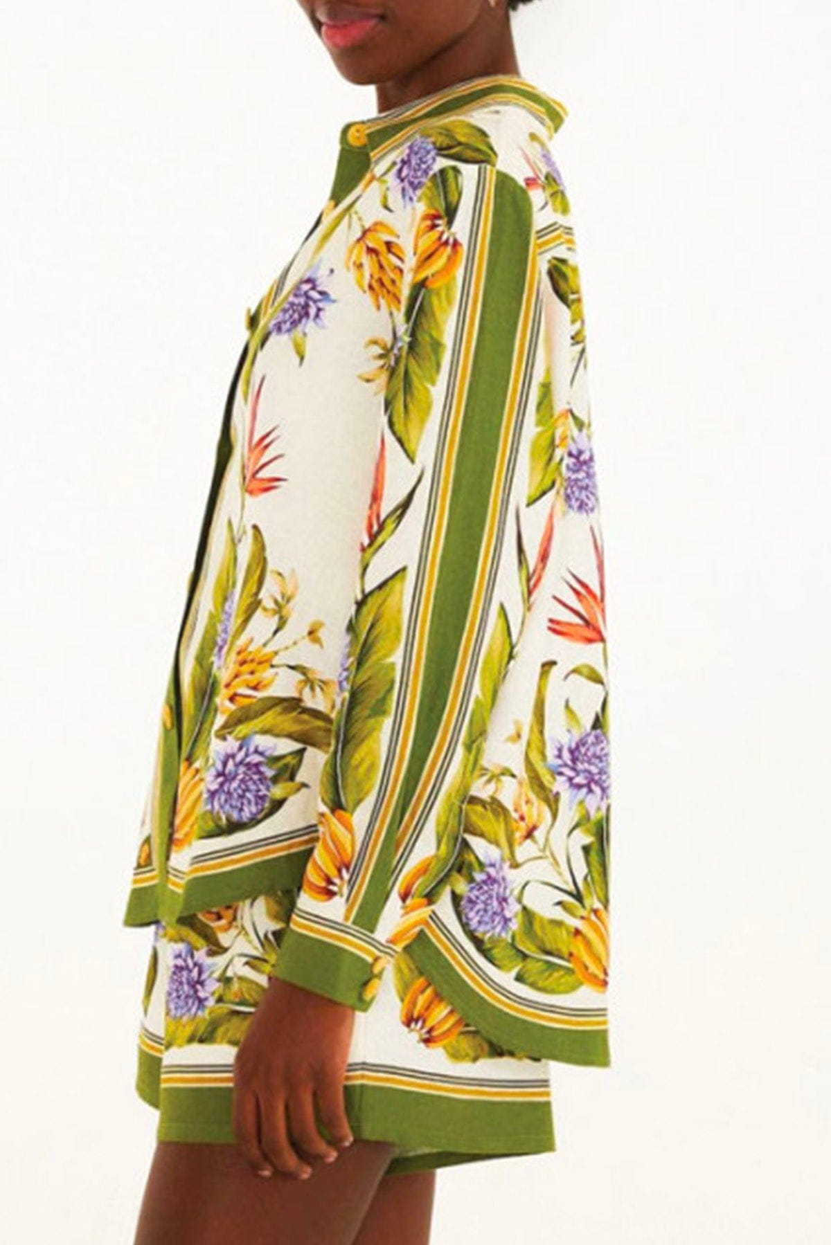 FARM RIO CAMICIA  Tropical scarf sand shirt camicia Farm Rio