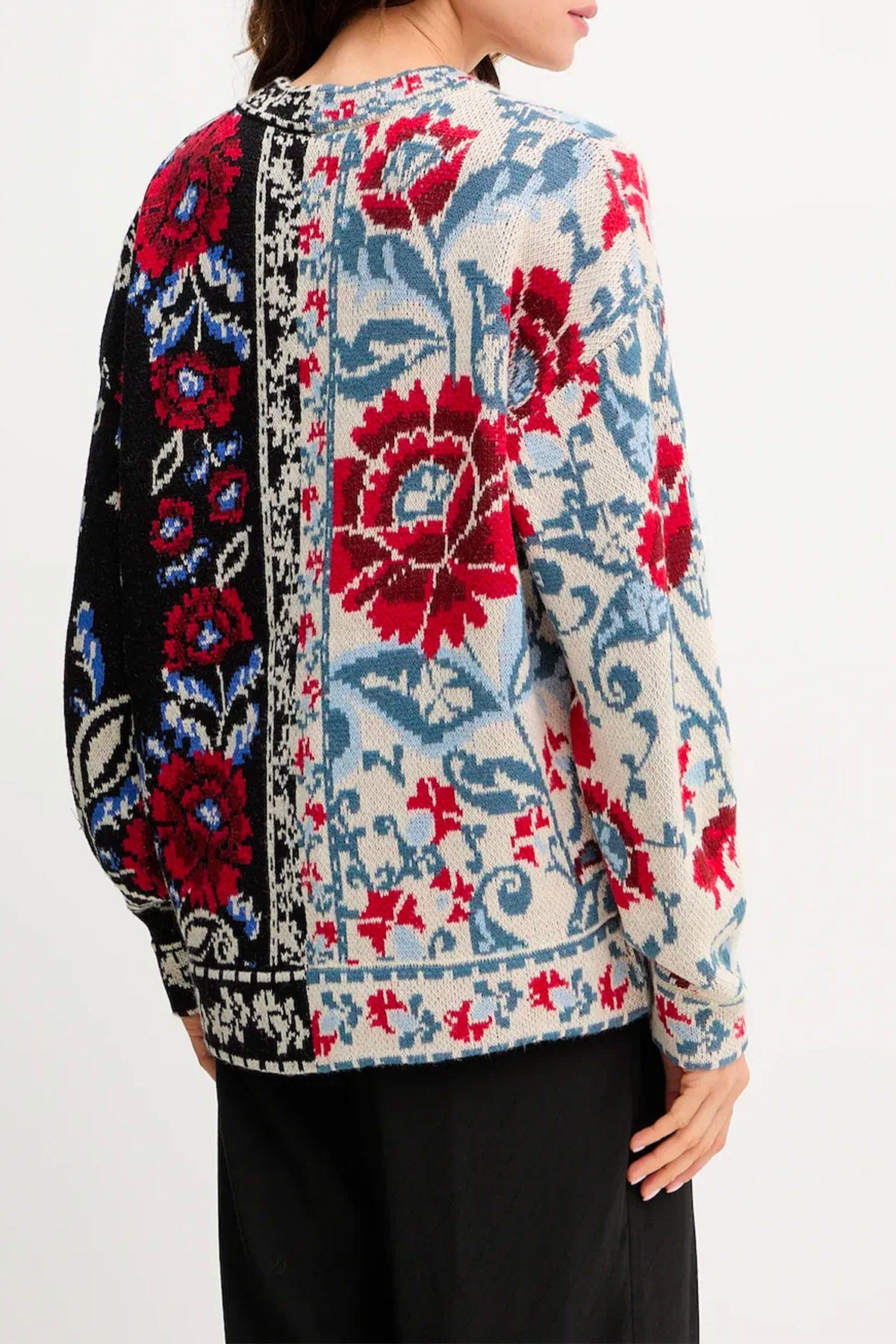 FARM RIO CARDIGAN  Cardigan in maglia over donna fiorato Farm Rio