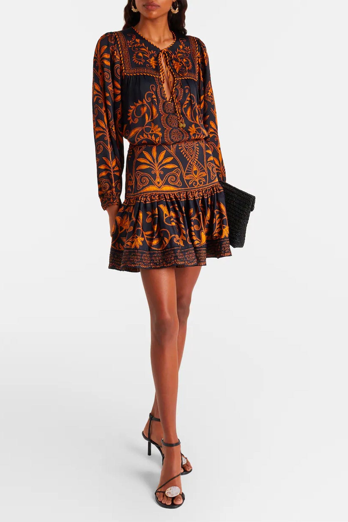 FARM RIO GONNA  FONDO NERO / XXS Cornely ainika black mini skirt Farm Rio
