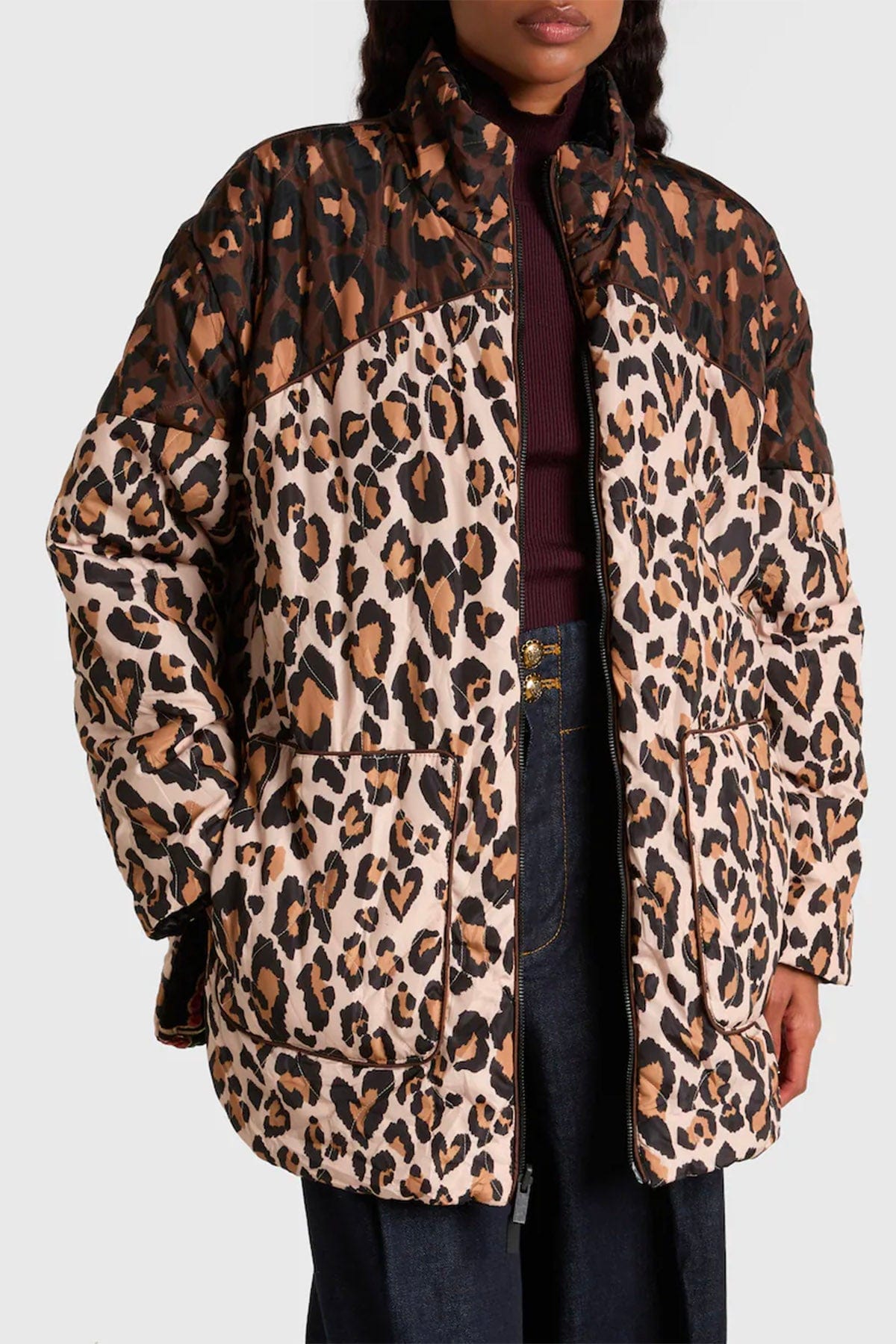 FARM RIO IMBOTTITO CORTO  FONDO NERO / XXS Bomber imbottito donna ricamato nero Farm Rio