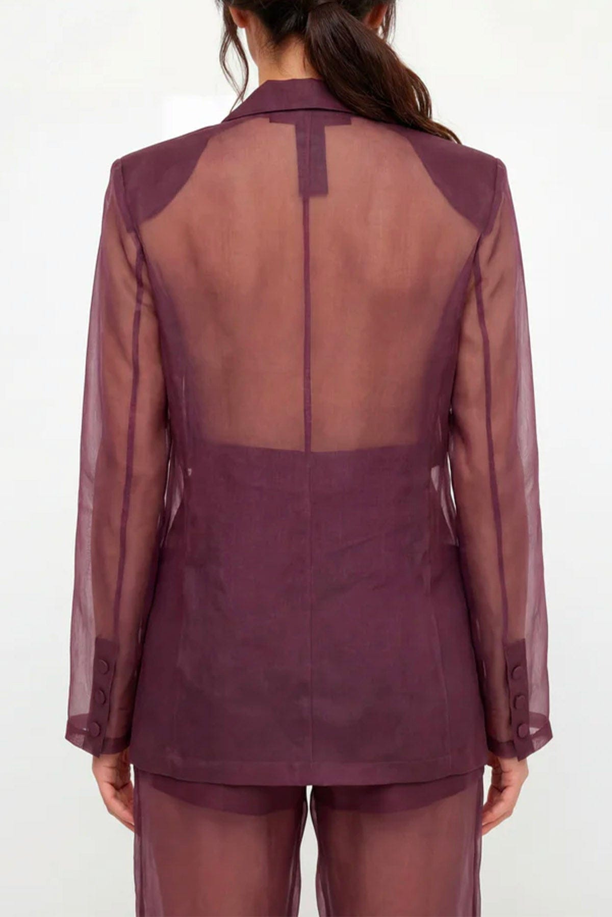 FEDERICA TOSI GIACCA  Blazer in organza di seta Federica Tosi