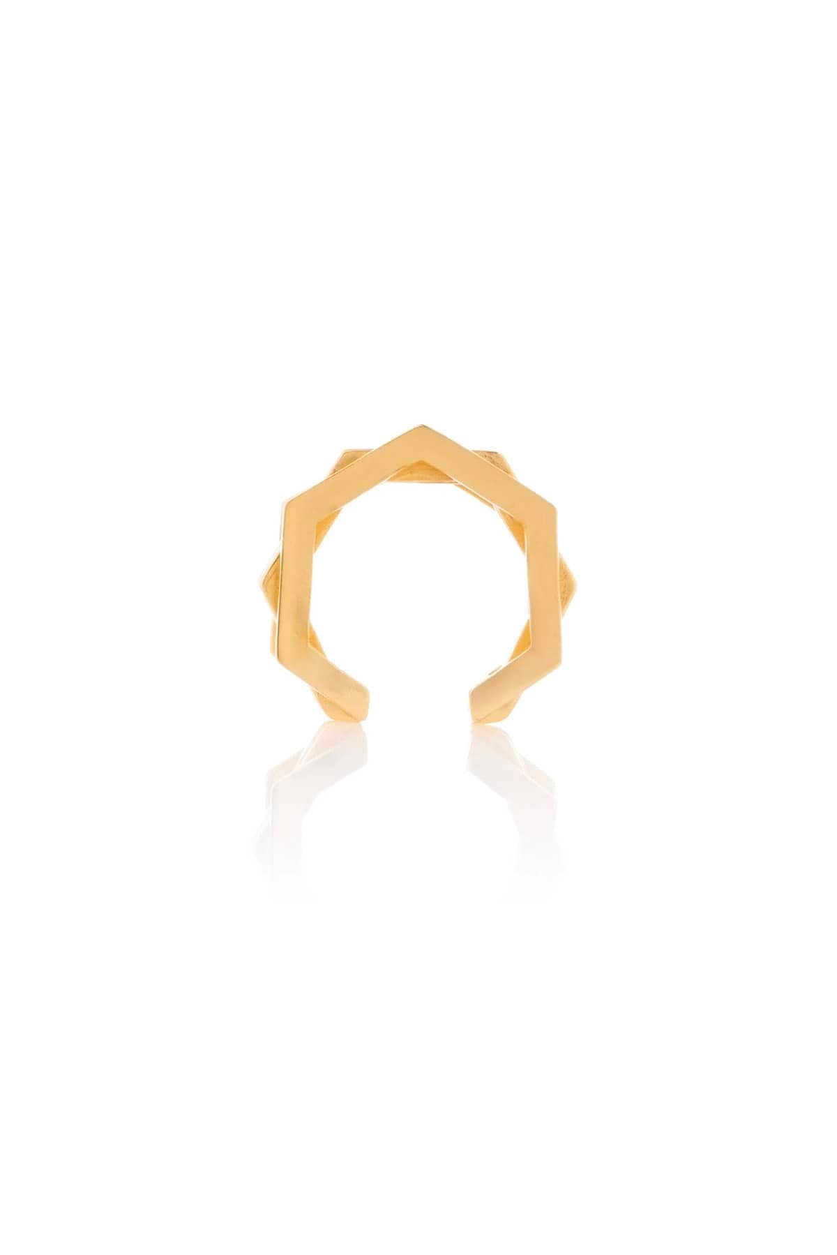 FEDERICA TOSI GIOIELLI BIGIOTTERIA  PLACCATO ORO / SM Anello geometrico Serena placcato oro 18K Federica Tosi Gioielli