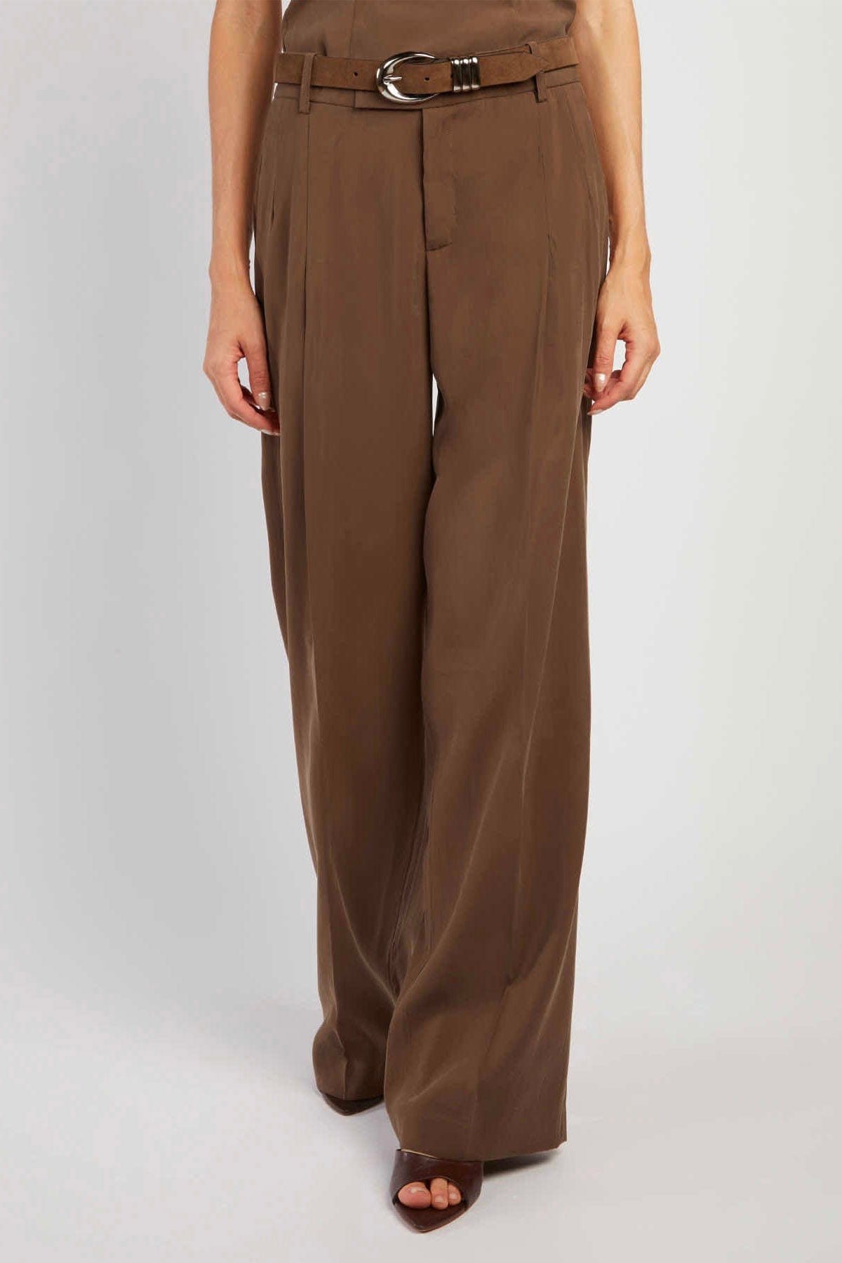 FEDERICA TOSI PANTALONE LUNGO  CACAO / 36 Pantalone 1P classic Federica Tosi