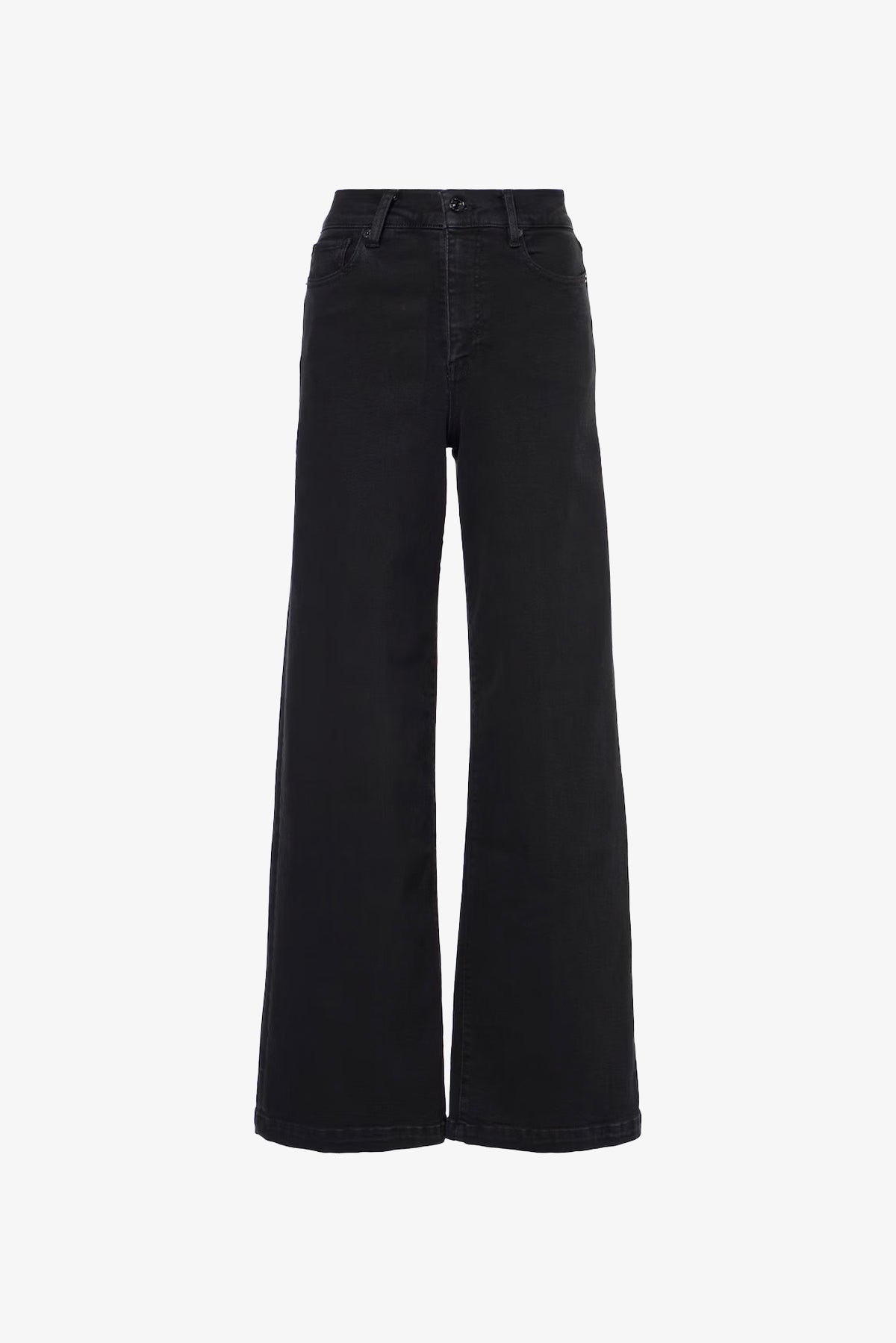 FRAME PANTALONE IN DENIM  NERO / 23 Jeans Donna Frame Slim Palazzo