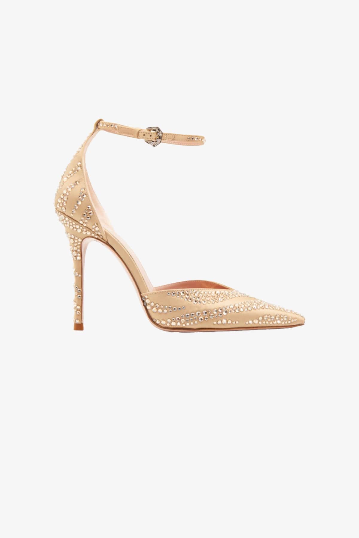 GEDEBE CALZATURE  Decolletes in Raso con Cristalli Nude Anitta Gedebe