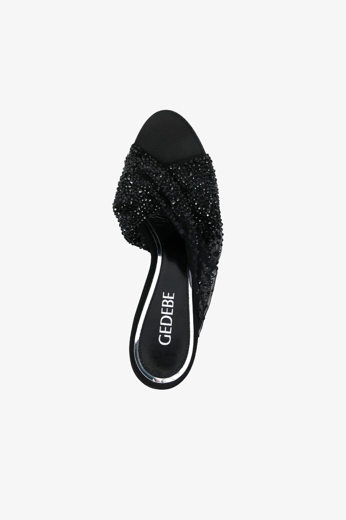 GEDEBE CALZATURE  NERO / 35 Decolletes Nera inTulle e Cristalli Mariel Gedebe