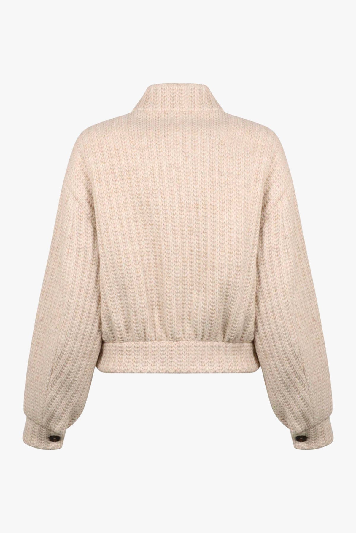 GIUSEPPE DI MORABITO GIACCONE  PANNA / 36 Bomber in maglia donna Giuseppe di Morabito
