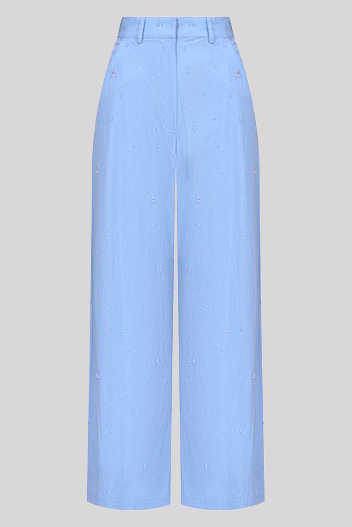 GIUSEPPE DI MORABITO PANTALONE LUNGO  Pantaloni azzurri donna fluidi Giuseppe di Morabito