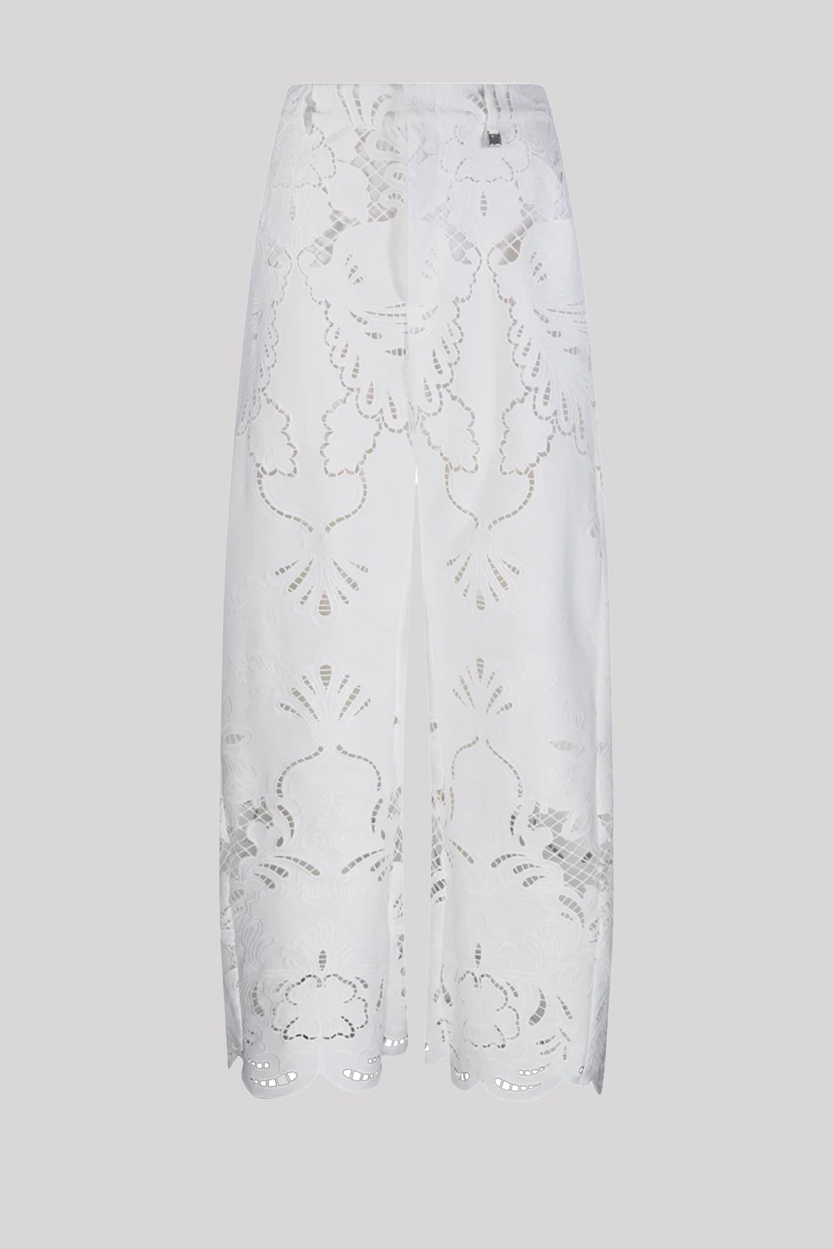 GIUSEPPE DI MORABITO PANTALONE LUNGO  Pantaloni in pizzo sangalllo bianchi Giuseppe di Morabito