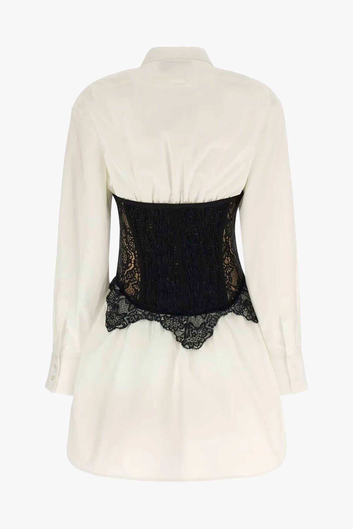GIUSEPPE DI MORABITO TOP-CANOTTIERA IN TES.  Corpetto in pizzo nero donna Giuseppe di Morabito