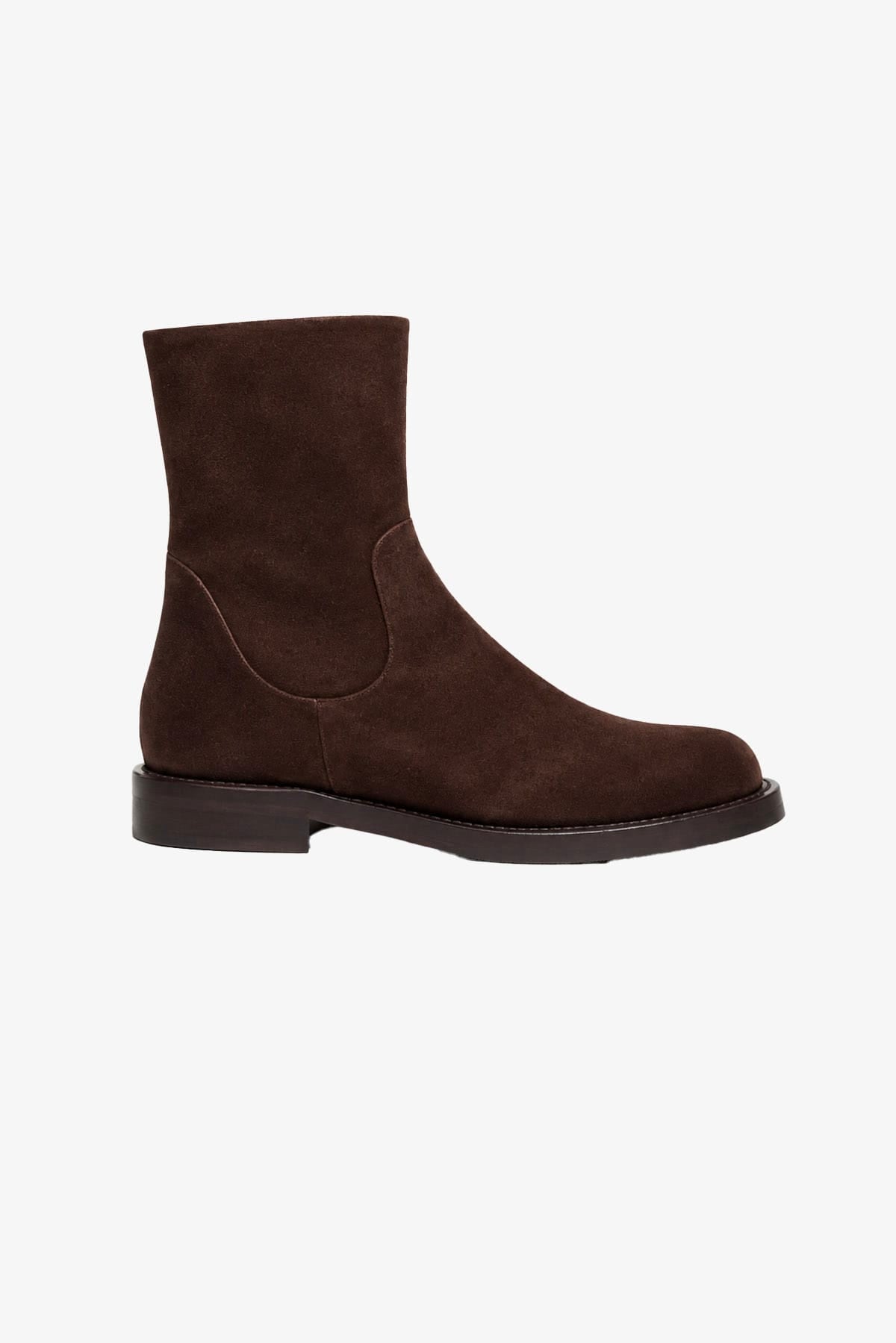 GUGLIELMO ROTTA CALZATURE  CAMOSCIO EBONY / 34 Stivaletto in pelle donna Pinar Guglielmo Rotta