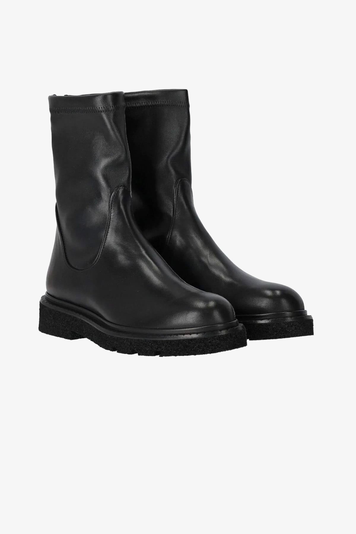GUGLIELMO ROTTA CALZATURE  NAPPA / 34 Stivaletto nero donna in nappa Krems Guglielmo Rotta