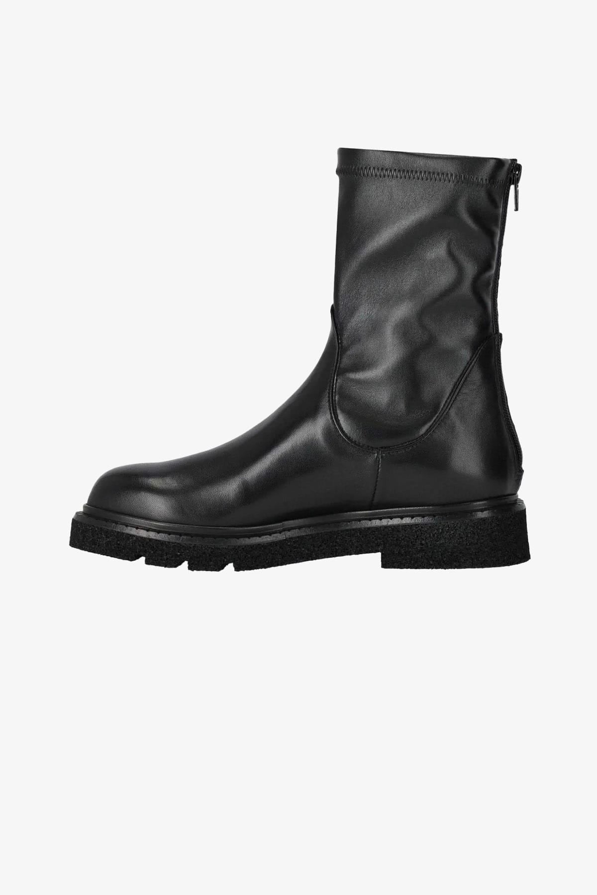 GUGLIELMO ROTTA CALZATURE  Stivaletto nero donna in nappa Krems Guglielmo Rotta