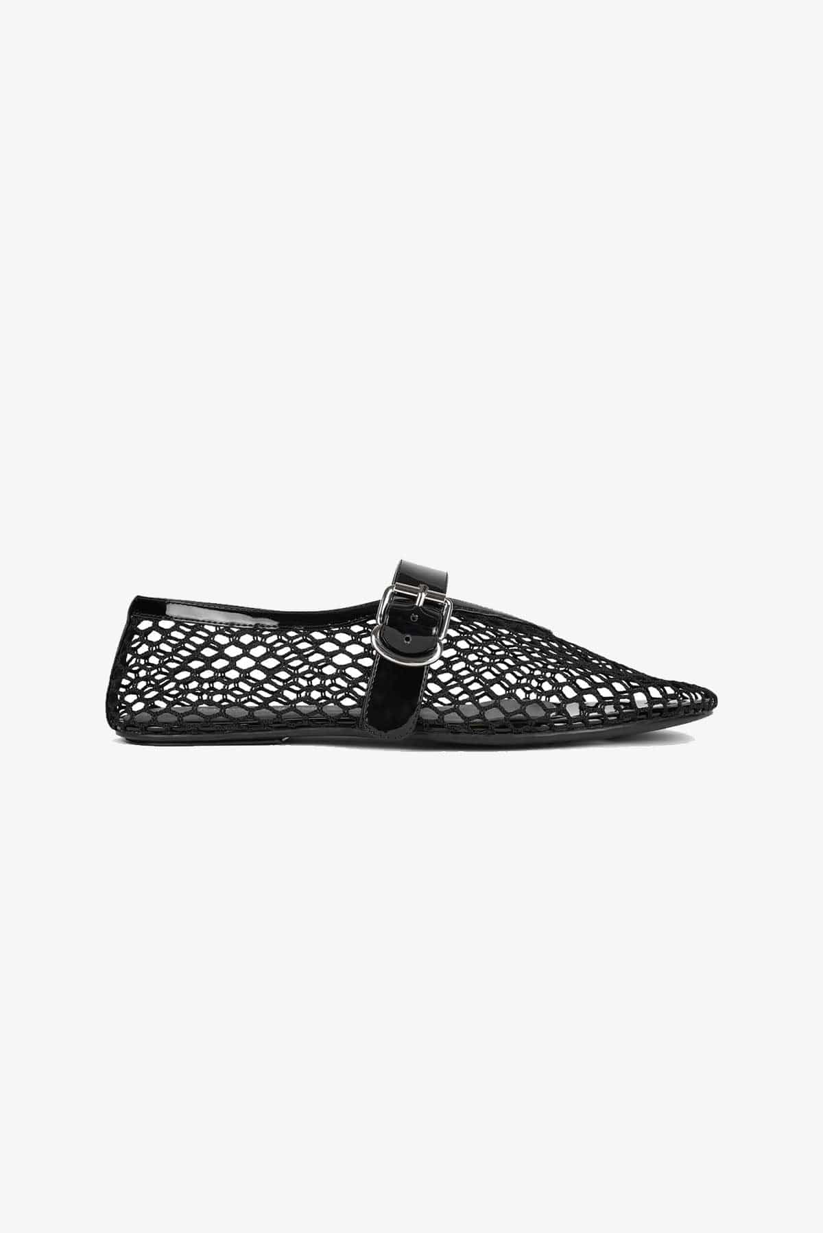 JEFFREY CAMPBELL CALZATURE  NERO / 36 Ballerina Nera Traforata Jeffrey Cambell