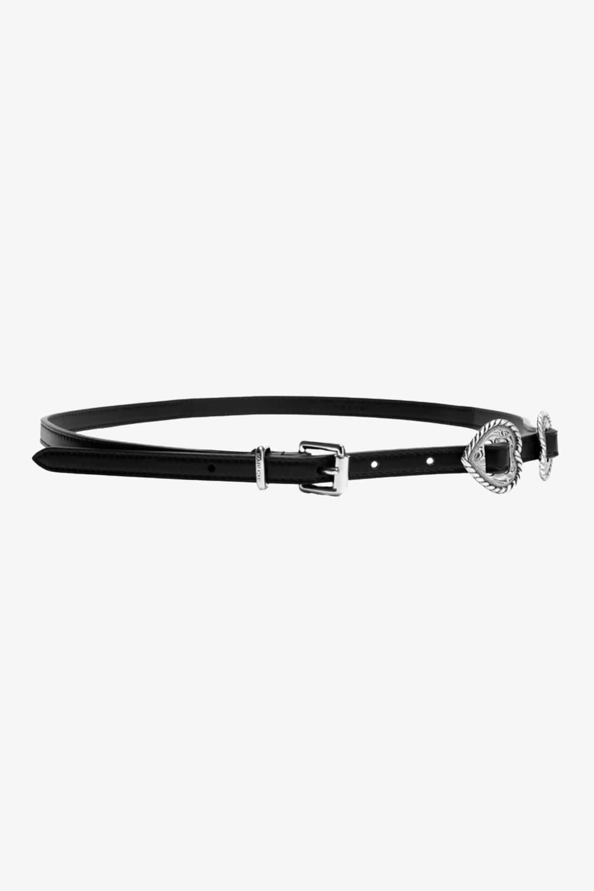KATE-CATE CINTURA O BRETELLE  NAPPA BLACK / XS Ranchera belt Kate Cate Milano