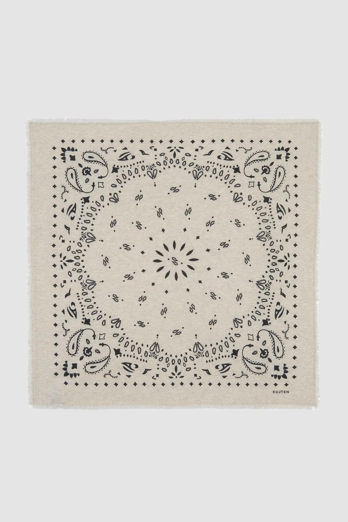 KUJTEN FOULARD-SCIARPA-NASTRO  AVOINE / UNICA Foulard bandana in cashmere Kujten Hachiko