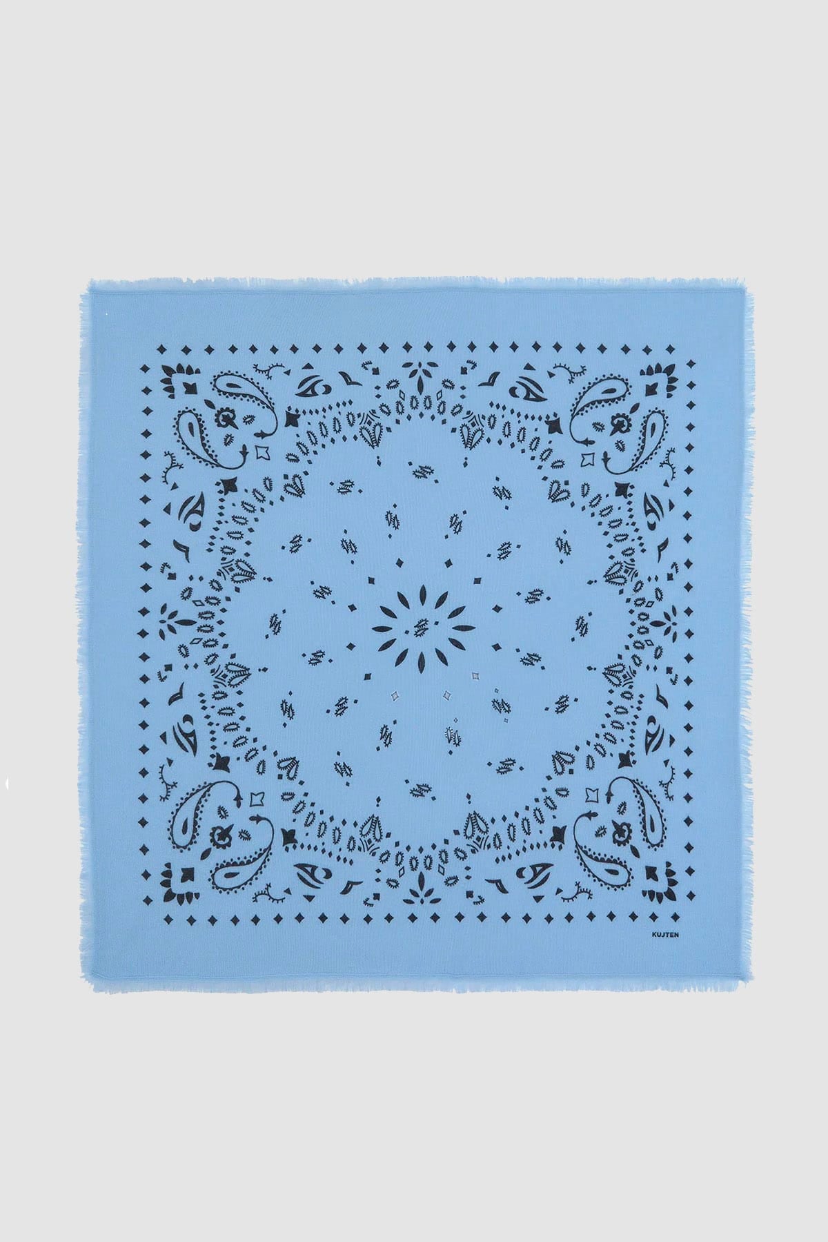 KUJTEN FOULARD-SCIARPA-NASTRO  CELESTIAL / UNICA Foulard bandana in cashmere Kujten Hachiko