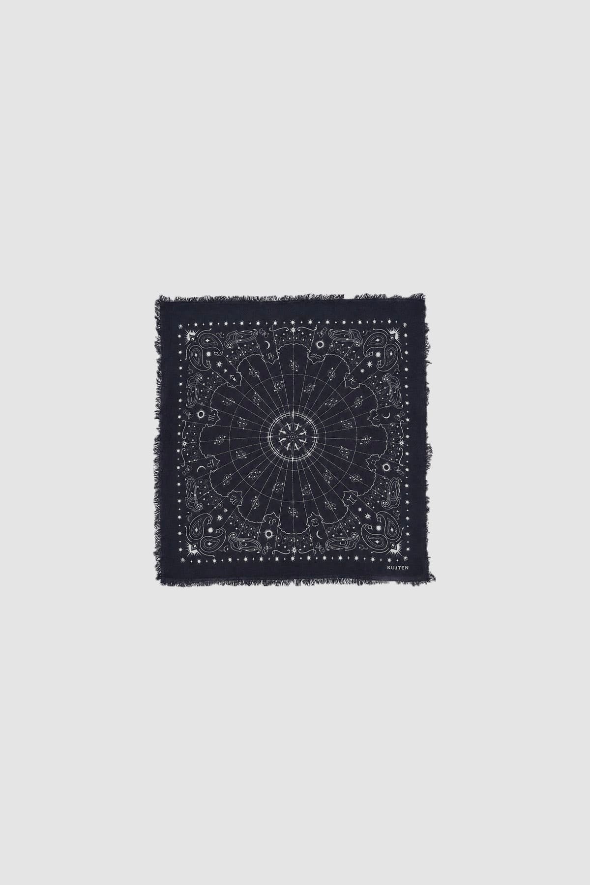 KUJTEN FOULARD-SCIARPA-NASTRO  MARINE / UNICA Foulard in cashmere donna Kujten Hachi Astro