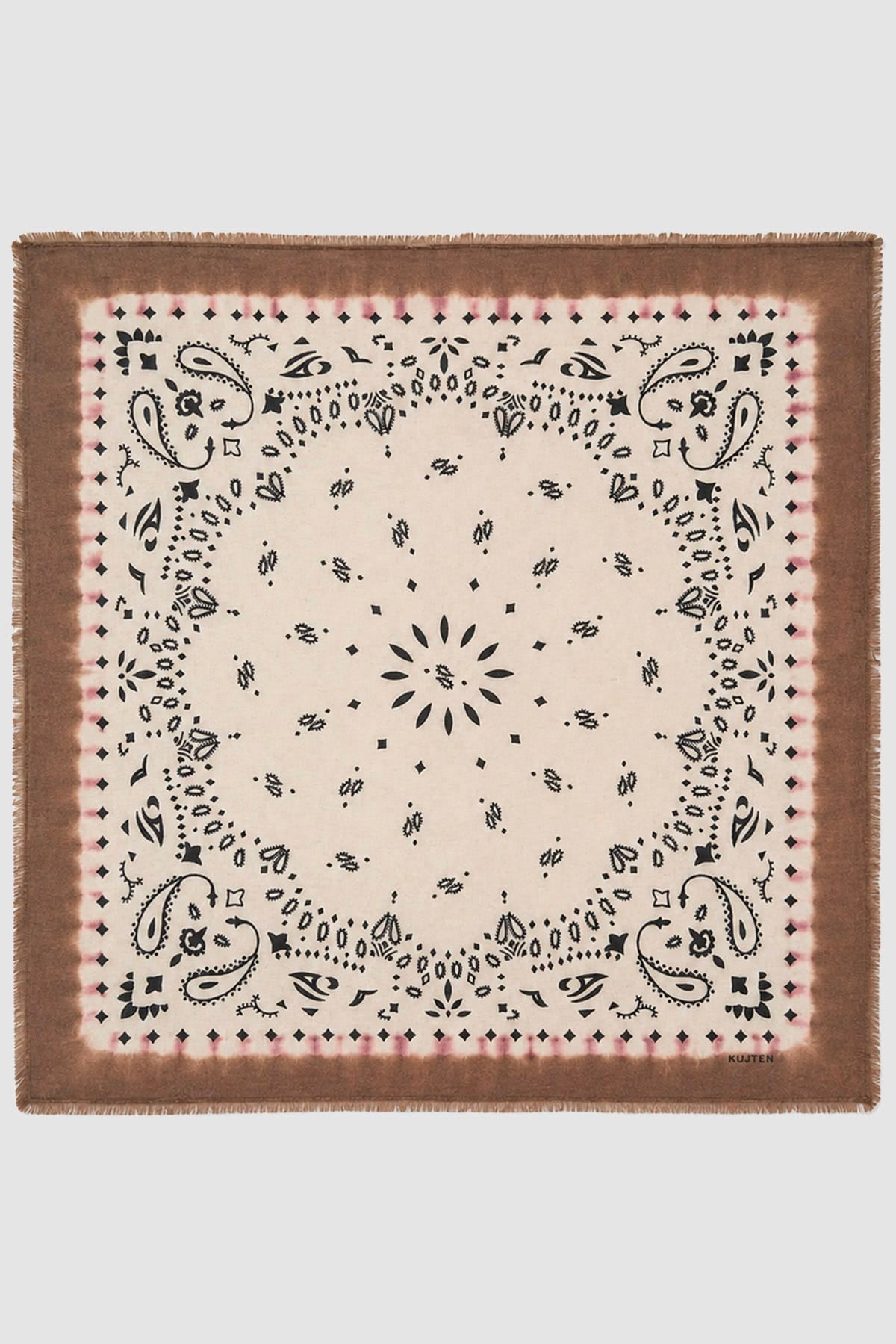 KUJTEN FOULARD-SCIARPA-NASTRO  ESPRESSO / UNICA Foulard cashmere donna Kujten Hachiko Abba Bandana