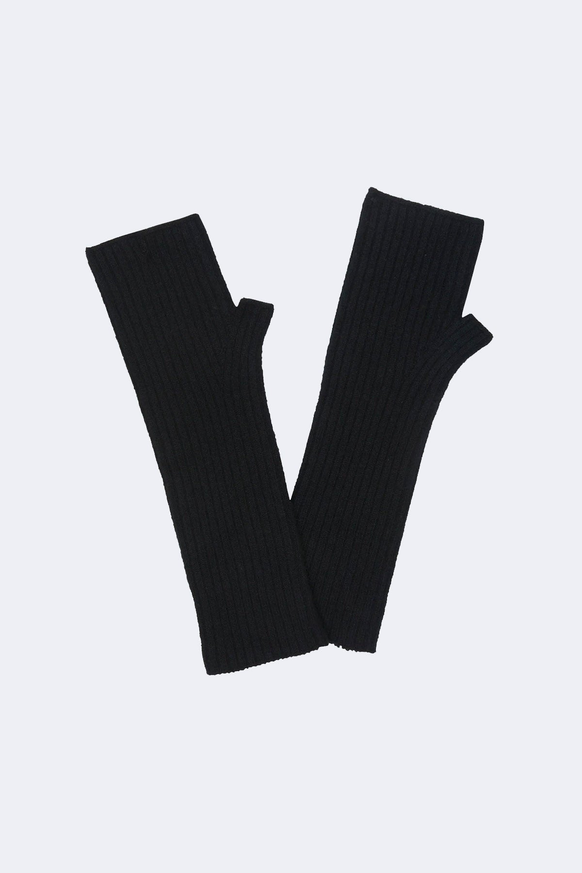 KUJTEN GUANTI NERO / UNICA Manicotti in cashmere Kujten Knokke