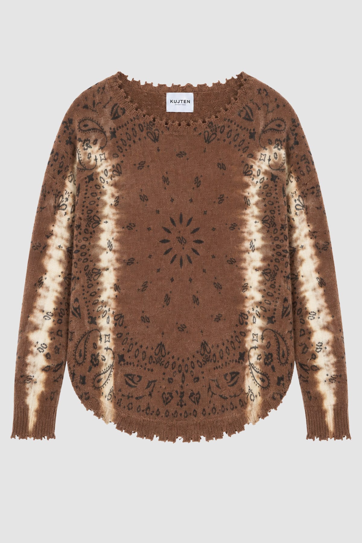 KUJTEN MAGLIA-CANOTTIERA-TOP  ESPRESSO / T1 Maglia in cashmere donna Kujten Mela Abba Bandana