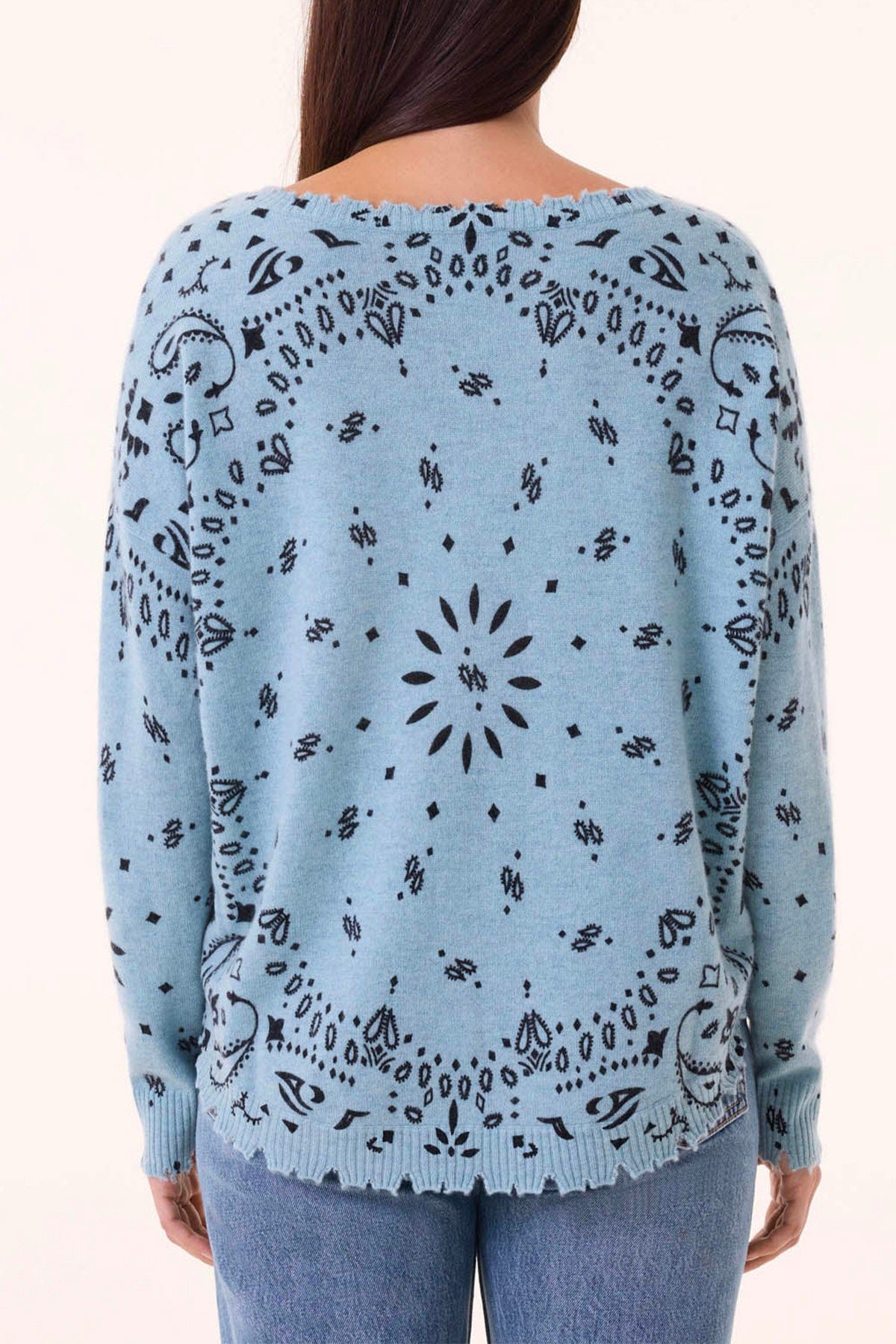 KUJTEN MAGLIA-CANOTTIERA-TOP  Maglia in cashmere donna Kujten Mela Bandana