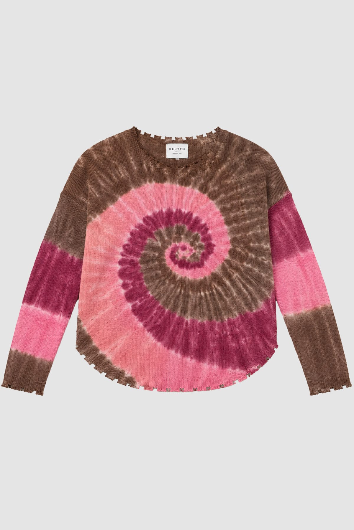 KUJTEN MAGLIA-CANOTTIERA-TOP  LATTE / T1 Maglia in cashmere donna fantasia Mela Sunny Kujten