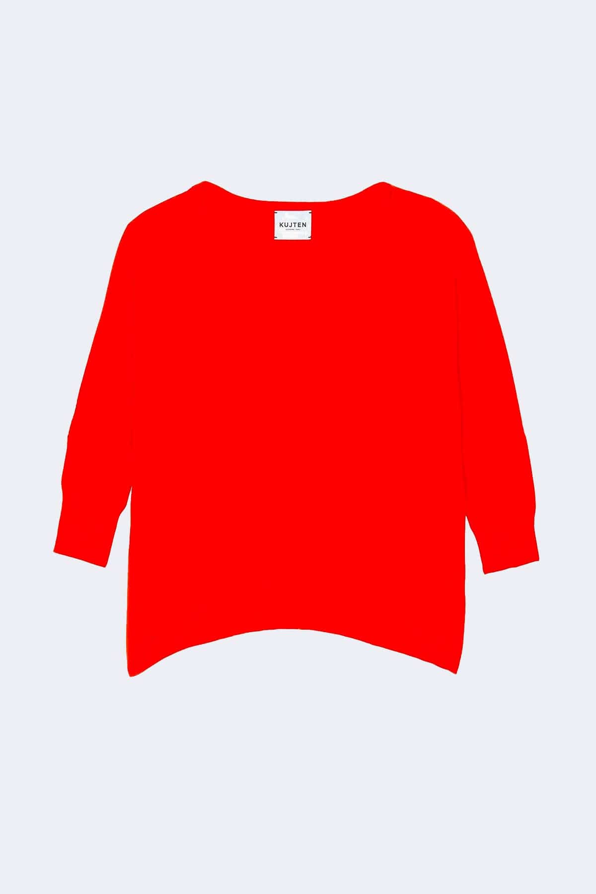 KUJTEN MAGLIA-CANOTTIERA-TOP  ROSSO / UNICA Maglia over in cashmere donna Kujten Minie