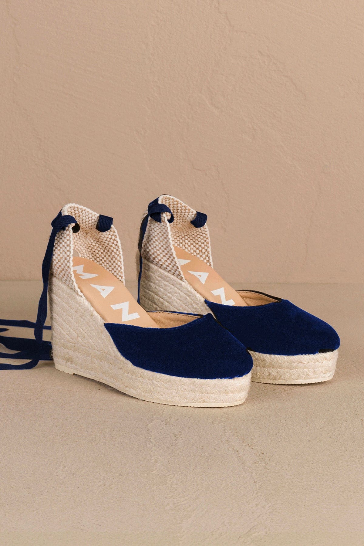 MANEBI CALZATURE  NAVY BLU / 35 Espadrilles donna blu navy velvet manebi Z80WV