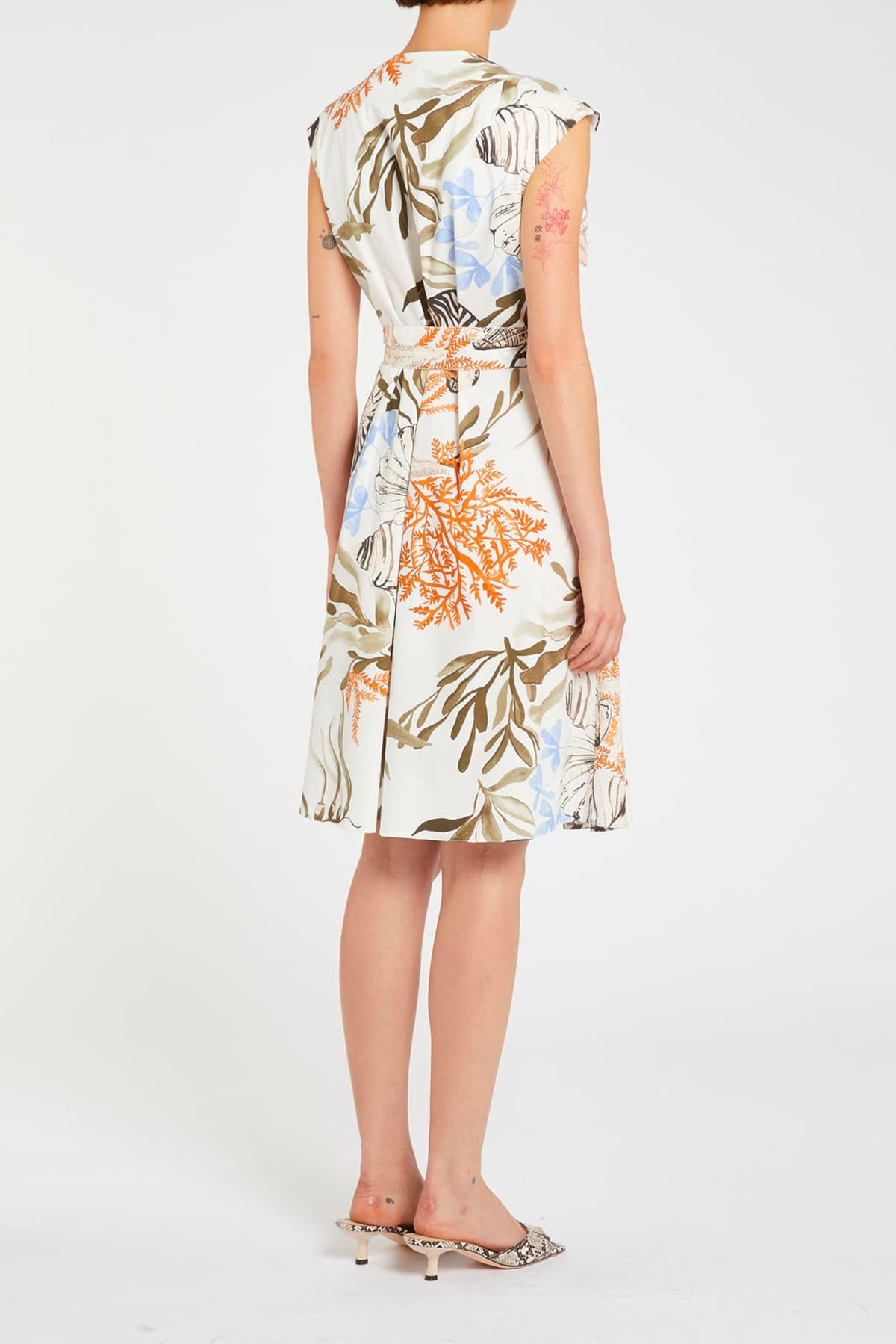 MARELLA ABITO  BIANCO STAMPATO / 34 Abito corto donna Marella Mllfilo