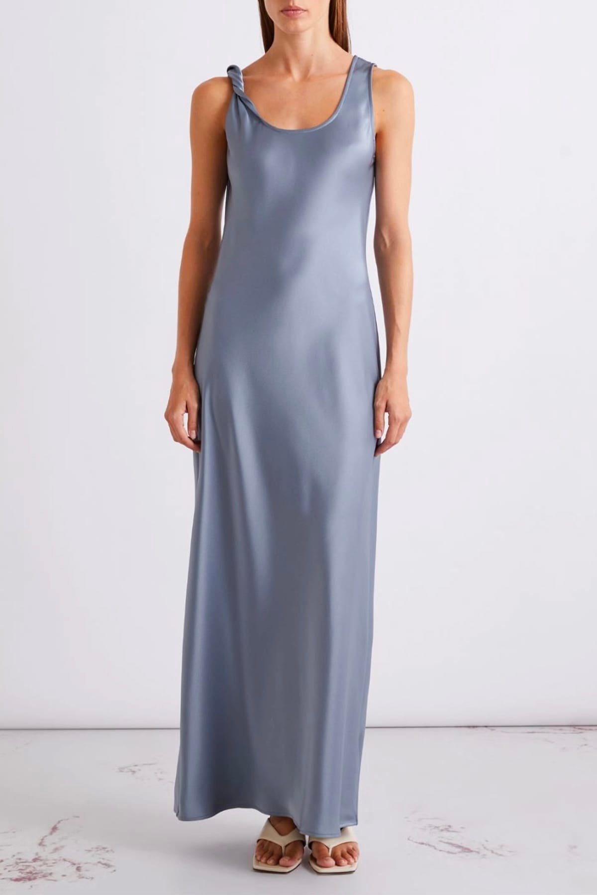 MARELLA ABITO  Abito donna in raso azzurro Marella Mllovale