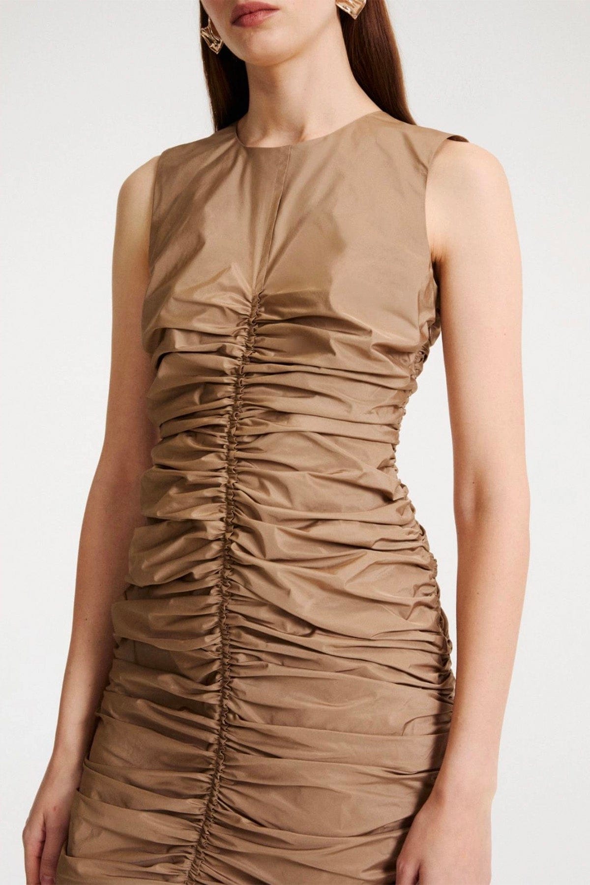 MARELLA ABITO  Abito donna in taffetà antigoccia Marella Vongola