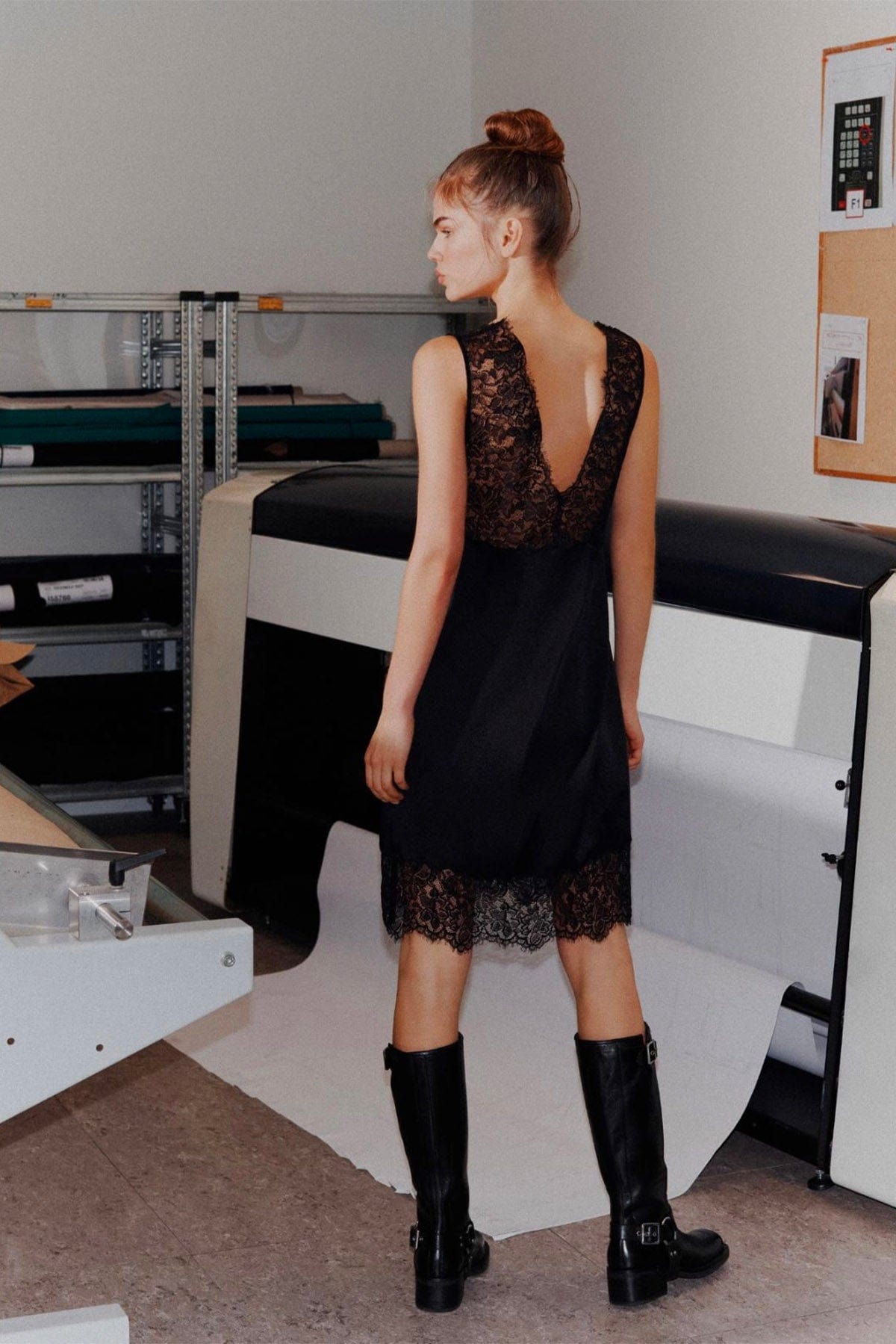MARELLA ABITO  Abito nero donna Stella Maxwell Marella Lace
