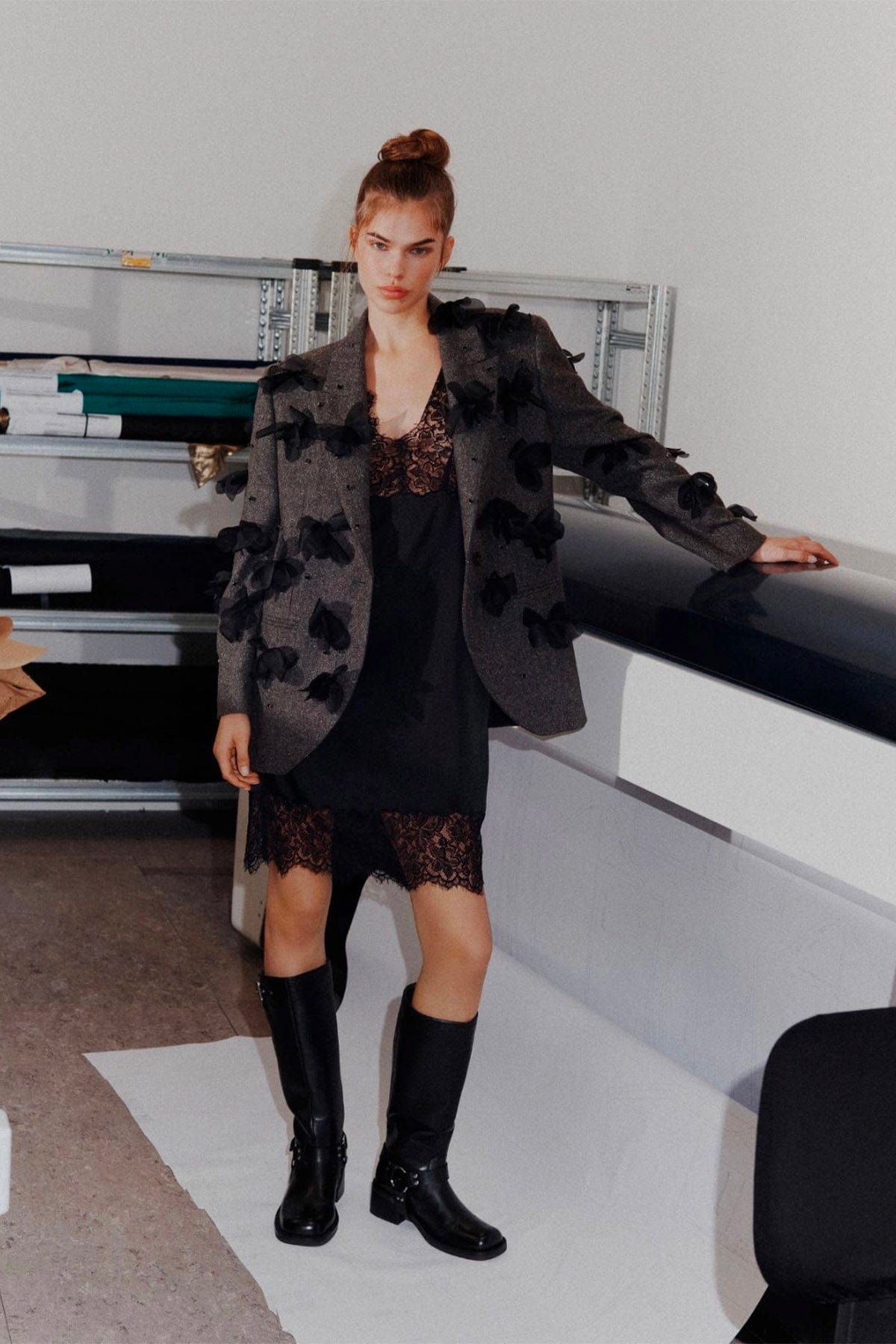MARELLA ABITO  Abito nero donna Stella Maxwell Marella Lace