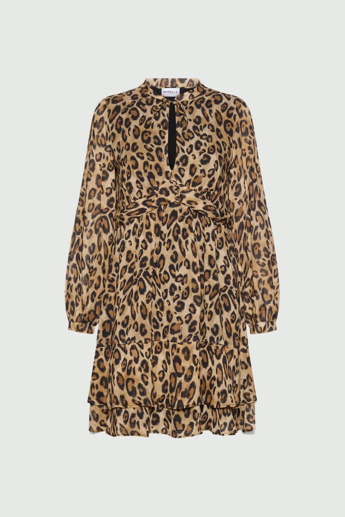 MARELLA ABITO  BEIGE ANIMALIER / 34 Vestito stampato donna Marella Mlscaldaia