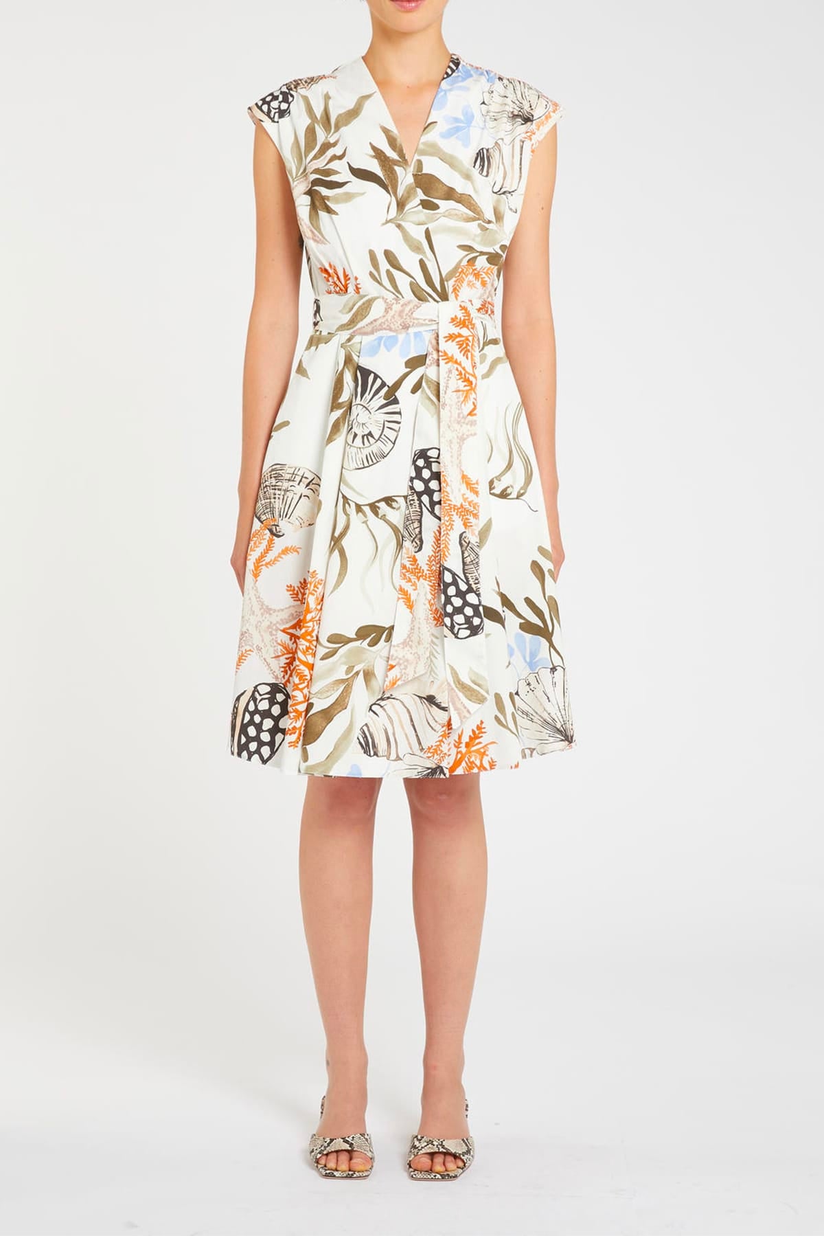 MARELLA ABITO  BIANCO STAMPATO / 34 Abito corto donna Marella Mllfilo