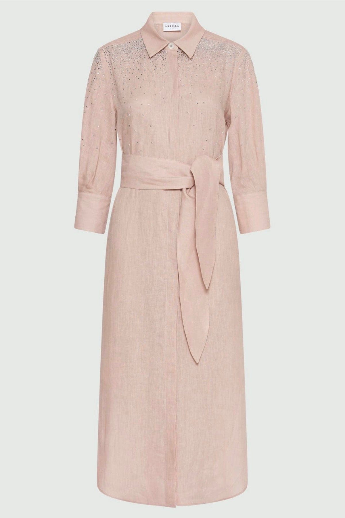 MARELLA ABITO  ROSA CIPRIA / 34 Vestito in lino donna Rosa cipria Marella Calle